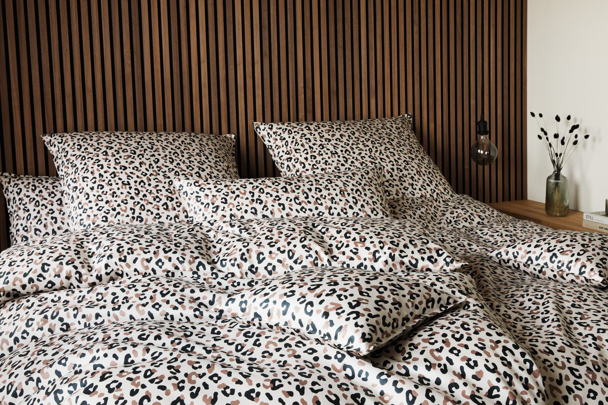 Elegante Bettwäsche Leolook, Mako-Satin, 2 teilig, angenehmes Hautgefühl