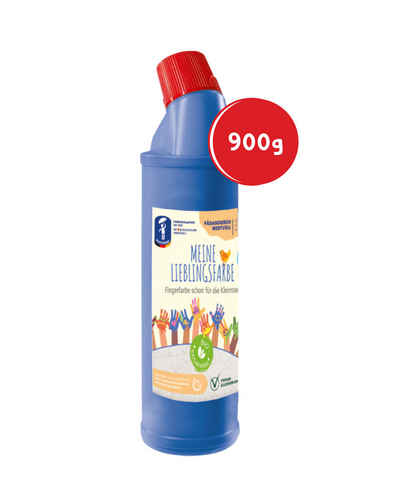 Feuchtmann Fingerfarbe MEINE LIEBLINGSFARBE Edu Bottle 900g, cremige Fingerfarbe Einzelflasche sichere Naturfarbe auf Wasserbasis
