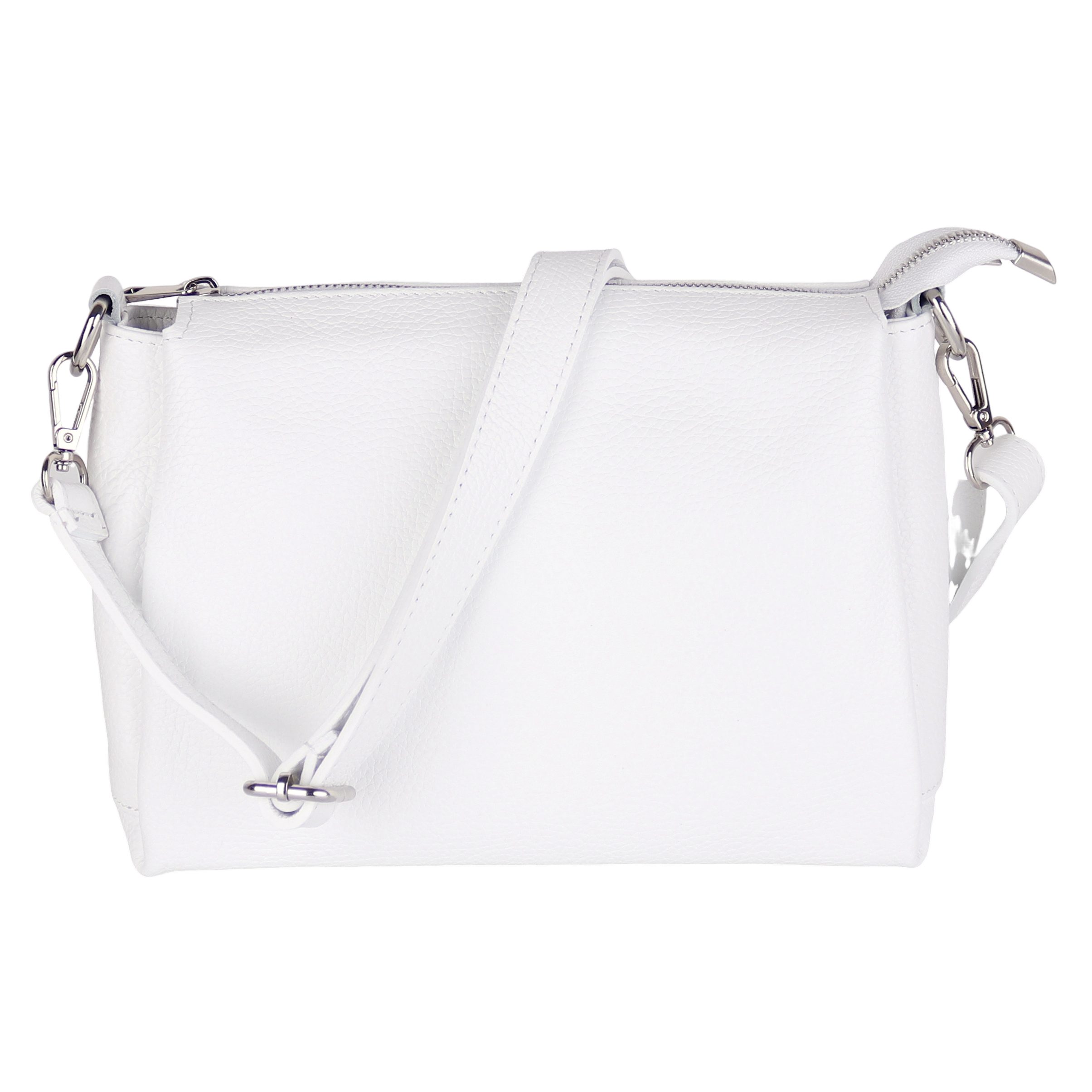 MIRROSI Umhängetasche Damen, Crossbody Bag, Echtleder Made in Italy (1 Tasche 2 Gurte oder Basic Version 1 Tasche 1 Gurt), 26x20x9cm (BXHXT)