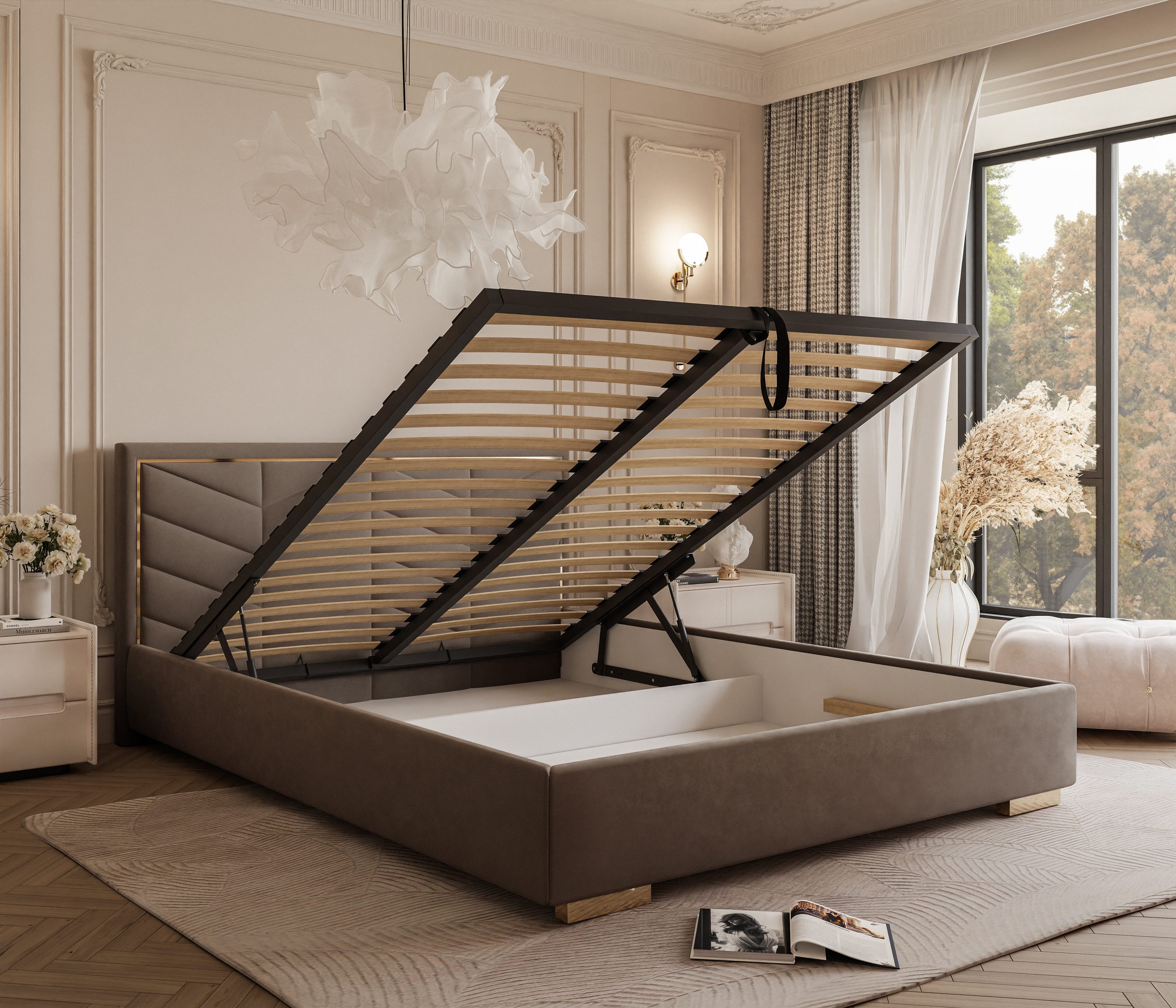 Lookway Polsterbett AURORA mit Bettkasten (mit günstig online kaufen
