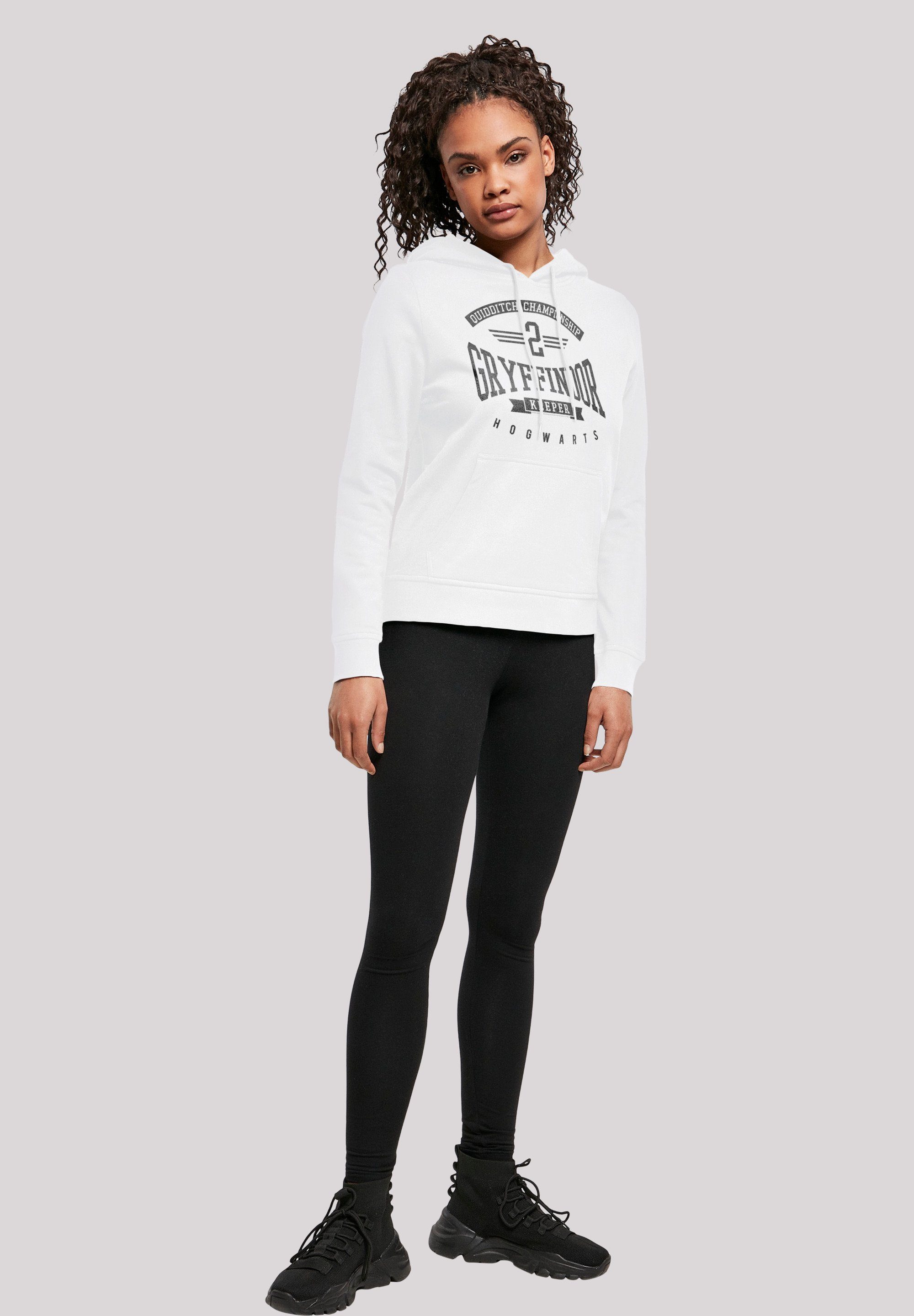 Potter Damen Basic Keeper-WHT Ladies Gryffindor Hoody F4NT4STIC white with Kapuzenpullover Harry (1-tlg)