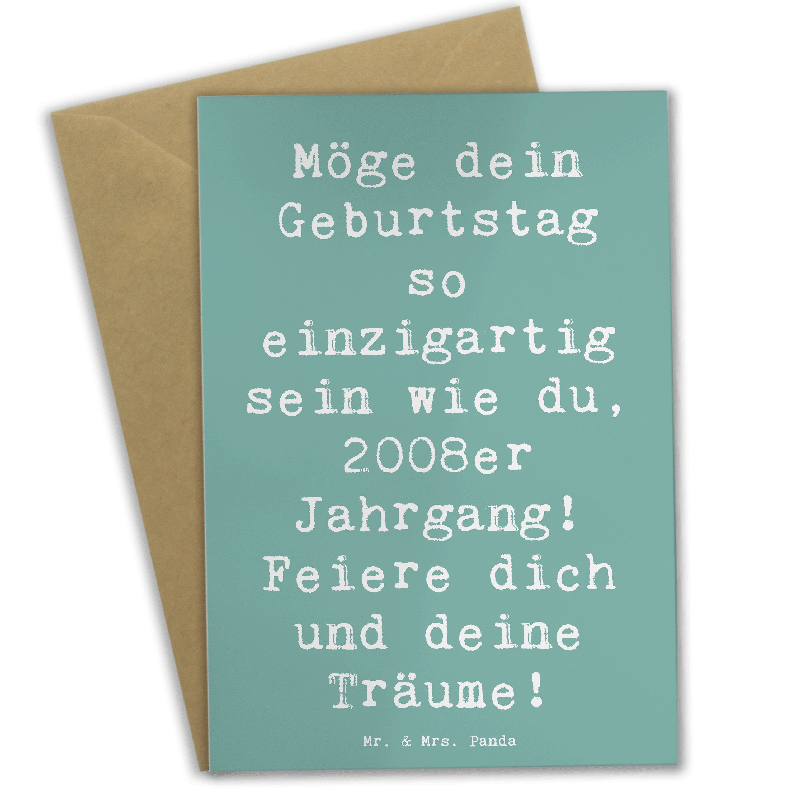Grußkarte 2008 Geburtstag Einzigartig - Meeresbrise - Geschenk, feiern, Glückwu