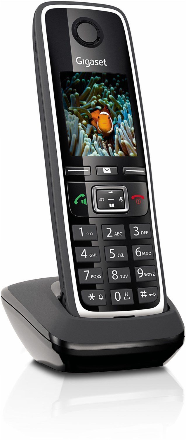 Gigaset GIGASET C530HX schwarz DECT Mobilteil (Freisprechen, bis zu 200  Telefonbucheinträge, Babyphone-Funktion) Schnurloses DECT-Telefon  (Mobilteile: 1, Freisprechen & Babyphone & Anruferkennung & Alarm-Funktion)