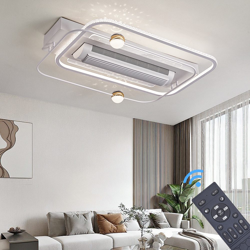 Euroton Deckenventilator Deckenventilator mit LED Beleuchtung mit Fernbedie günstig online kaufen