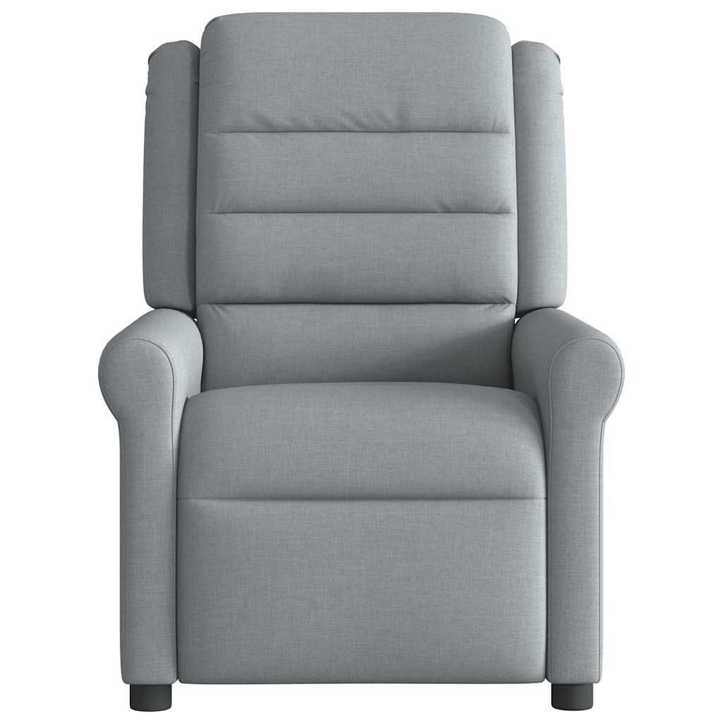 vidaXL Sessel Massagesessel Hellgrau Stoff (1-St) günstig online kaufen