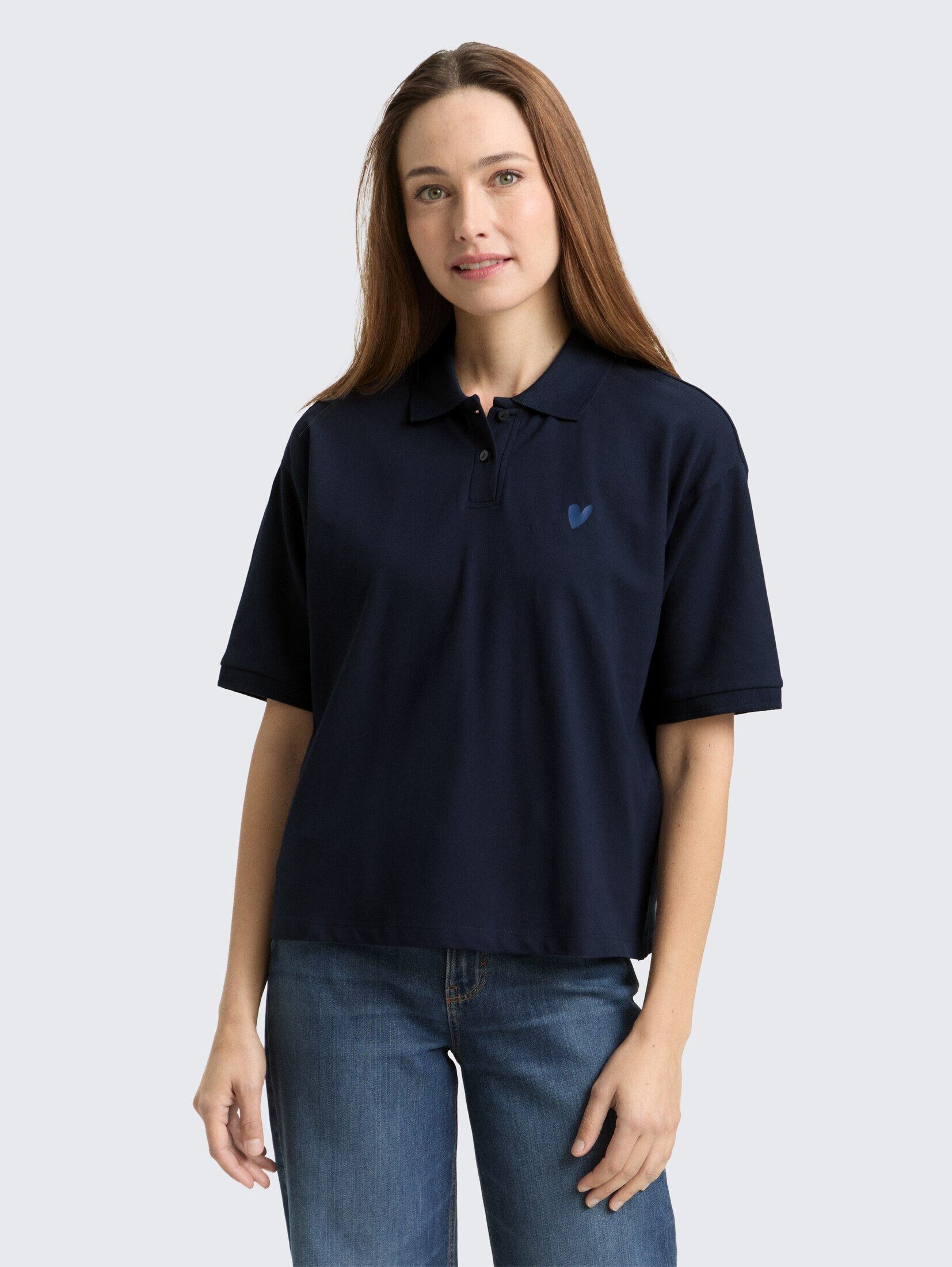 TOM TAILOR Poloshirt Poloshirts Loose Fit Poloshirt