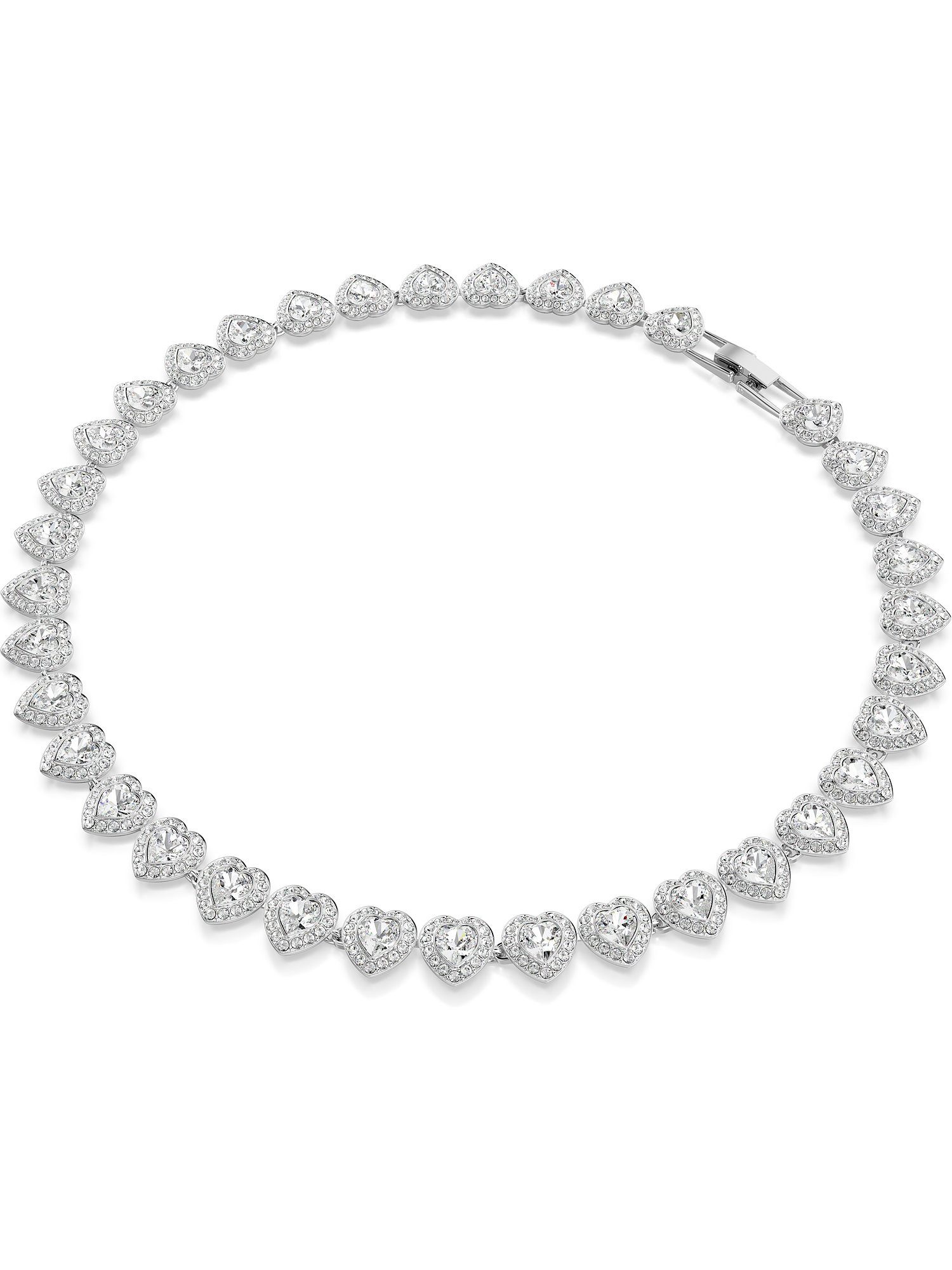 Swarovski Collier Swarovski Damen-Kette Metall Swarovski-Kristall günstig online kaufen