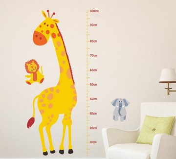 Alavya Home® Aufkleber Giraffe I Kinder-Höhentabelle, Wandtattoo Wandsticker, Messlatte Giraffe, Kinder Babyzimmer, selbstklebend, für Mädchen und Junge Kinderzimmer, Wandaufkleber Tiere