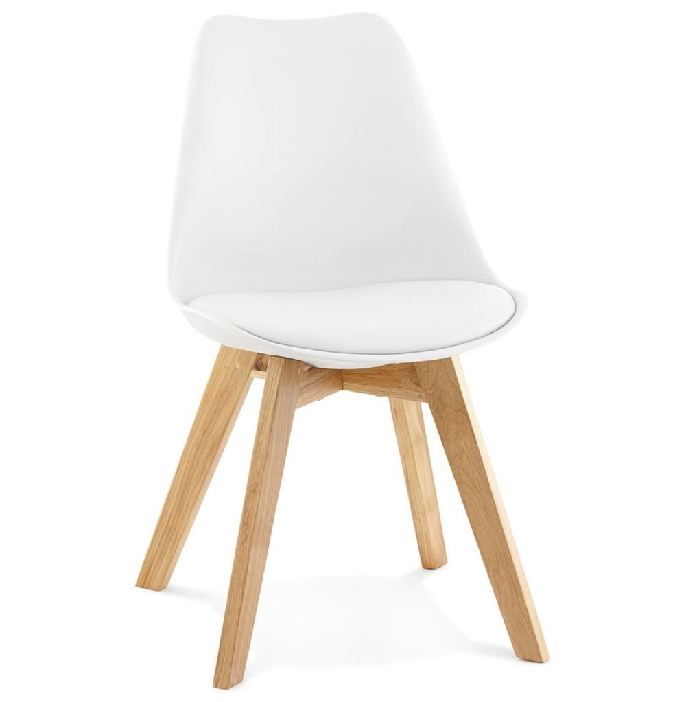 KADIMA DESIGN Esszimmerstuhl YAMI Stuhl Plastic Polym Weiss white 48 x 56 x 83 Weiß | Stühle