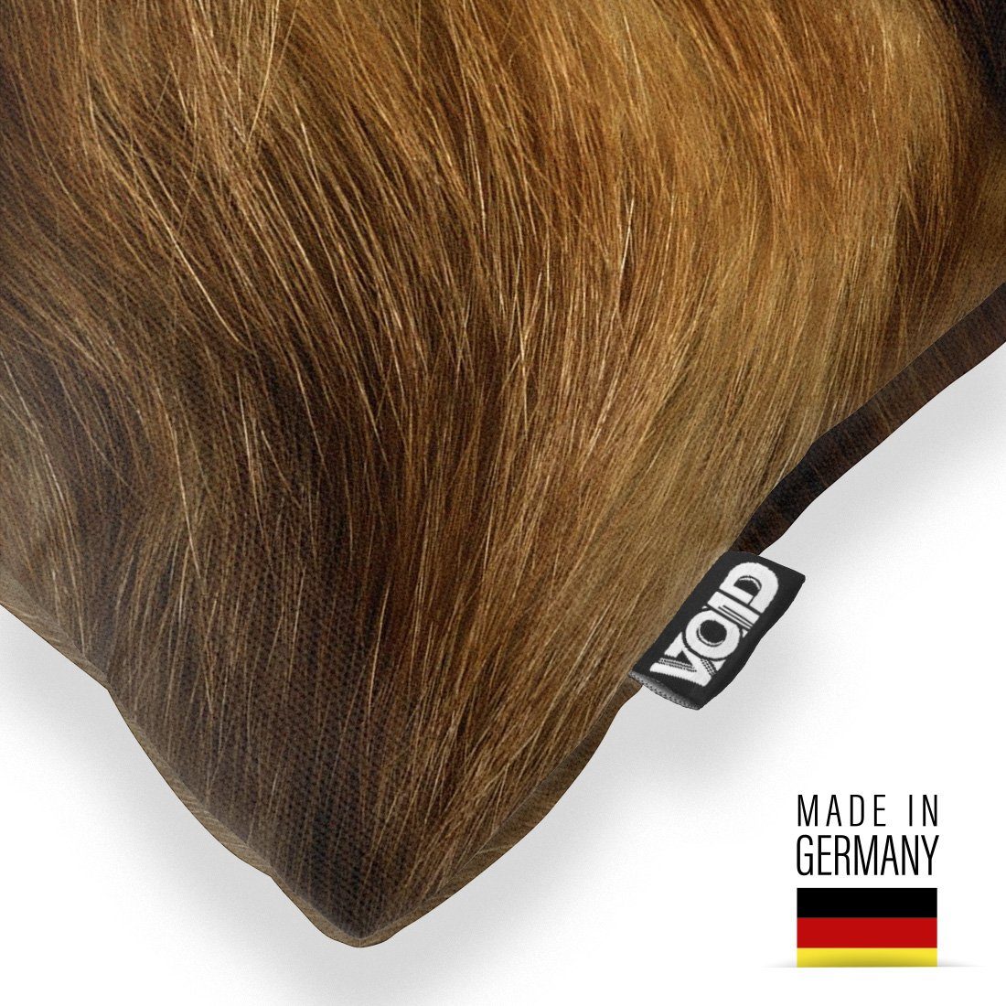 VOID Kissenbezug, Löwenfell Print Outdoor Indoor Löwe Fell Leo Raub katze