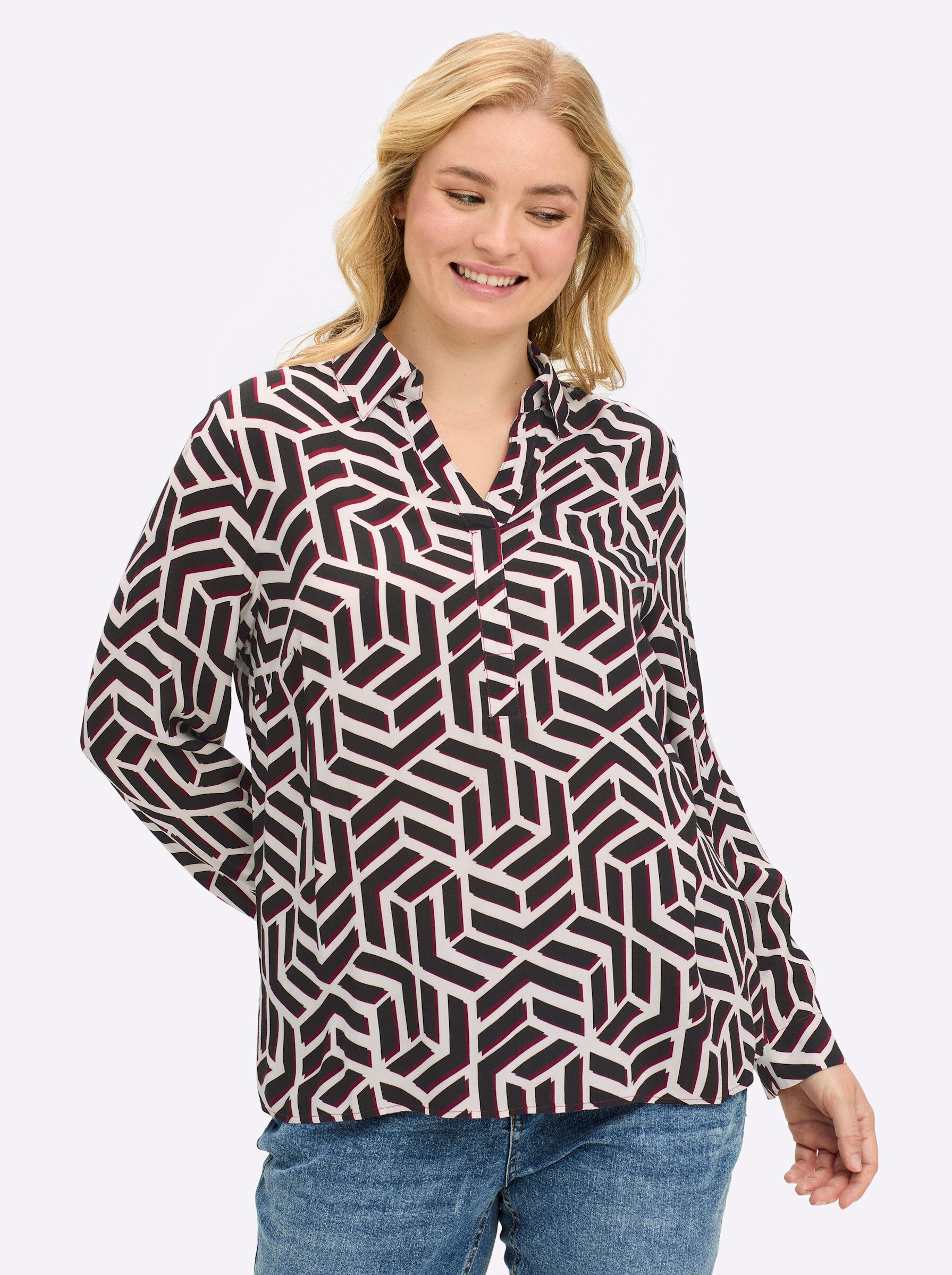 Sheego Klassische Bluse Tunika . günstig online kaufen