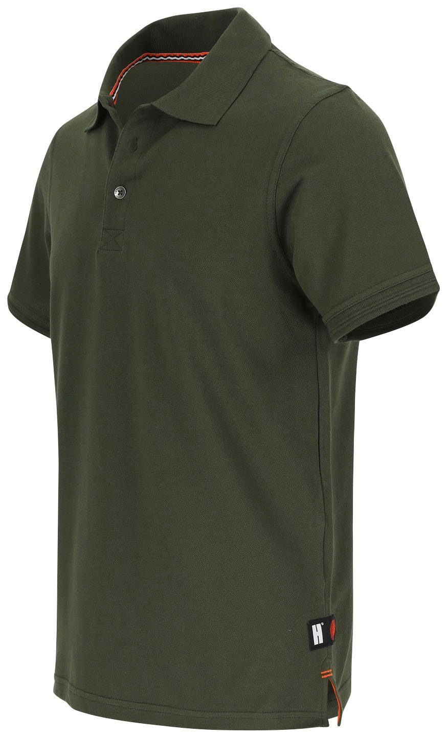 Farben und Rippstrick-Kragen Baumwolle, LEVI verschiedene KURZARM Poloshirt Herock Reine POLO Bündchen, khaki