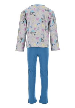Disney Frozen Schlafanzug Eiskönigin Elsa Kinder Mädchen Schlafanzug Kinder Pyjama Langarm Shirt + Schlaf-Hose (2 tlg)