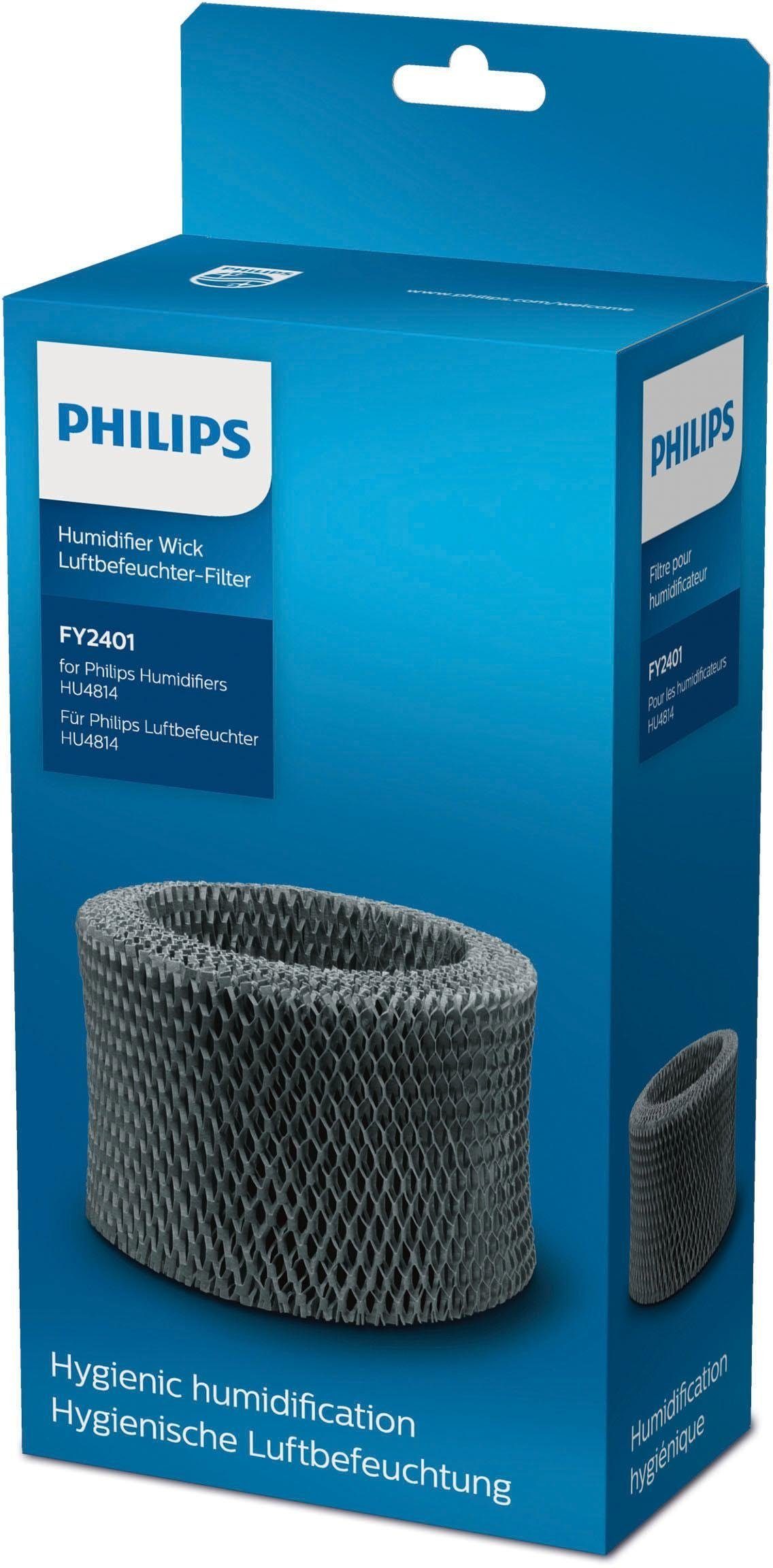 Philips Befeuchtungsfilter FY2401/30, Zubehör für Philips Luftbefeuchter HU4814, bis zu 99 % weniger Bakterien