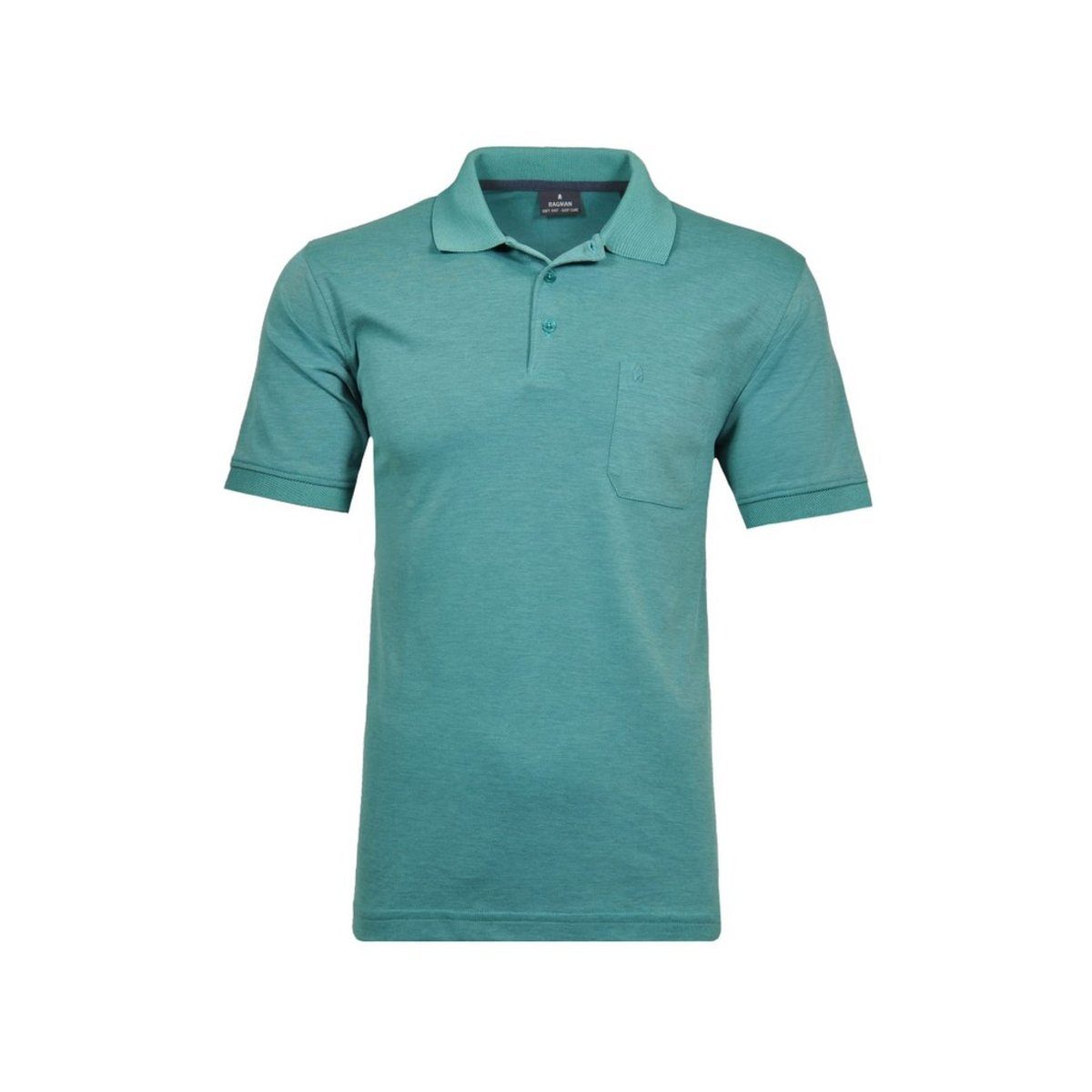 RAGMAN Poloshirt grün regular fit (1-tlg) 340 SMARAGD