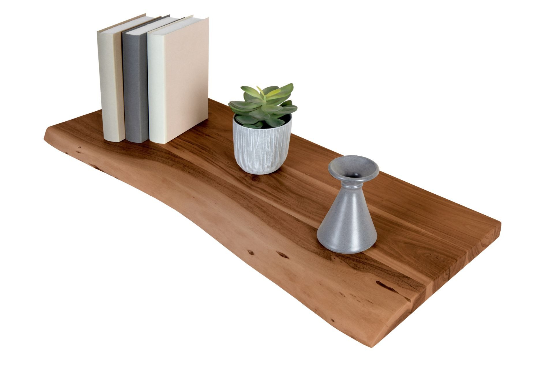 SAM® Arbeitsplatte Emi, Arbeitsplatte für Heimwerker, einseitige Baumkante, Akazienholz