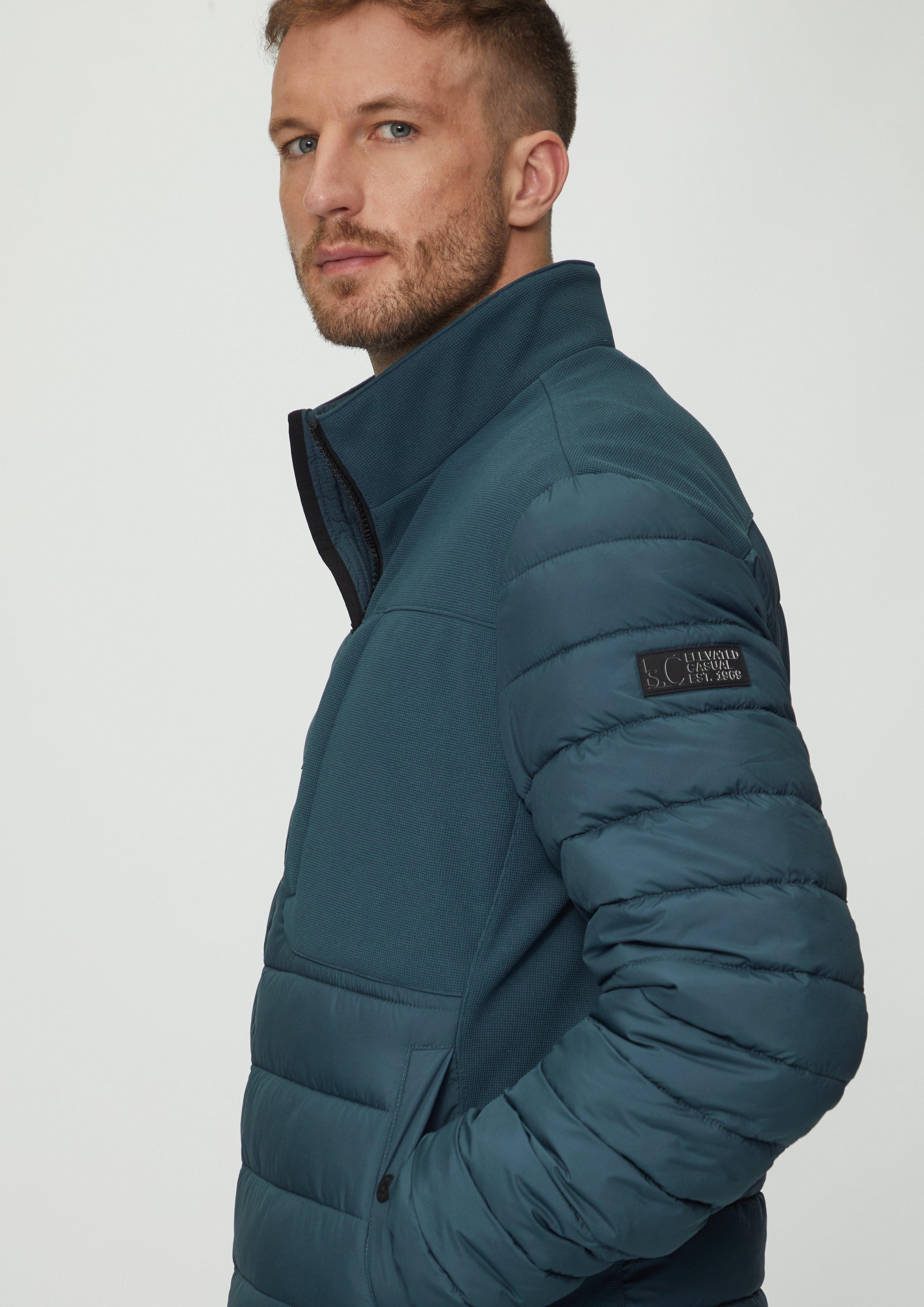 s.Oliver Allwetterjacke Leichte Steppjacke im Materialmix günstig online kaufen