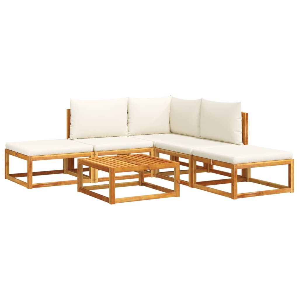 vidaXL Loungesofa 6-tlg. Garten-Sofagarnitur mit Kissen günstig online kaufen