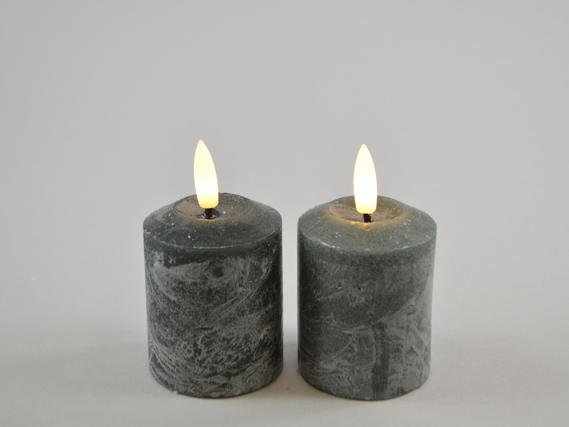 finehomegarden Stumpenkerze LED Kerze Echtwachs Set/2 günstig online kaufen