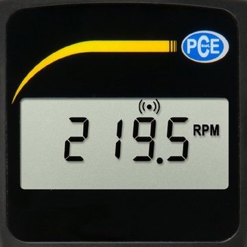 PCE Instruments Drehzahlanzeige Handtachometer Drehzahlmessgerät PCE-T236 Drehzahlmessung, 1 Stück, im parkitschen Koffer, ABS-Kunststoffgehäuse, Automatische LCD-Anzeige