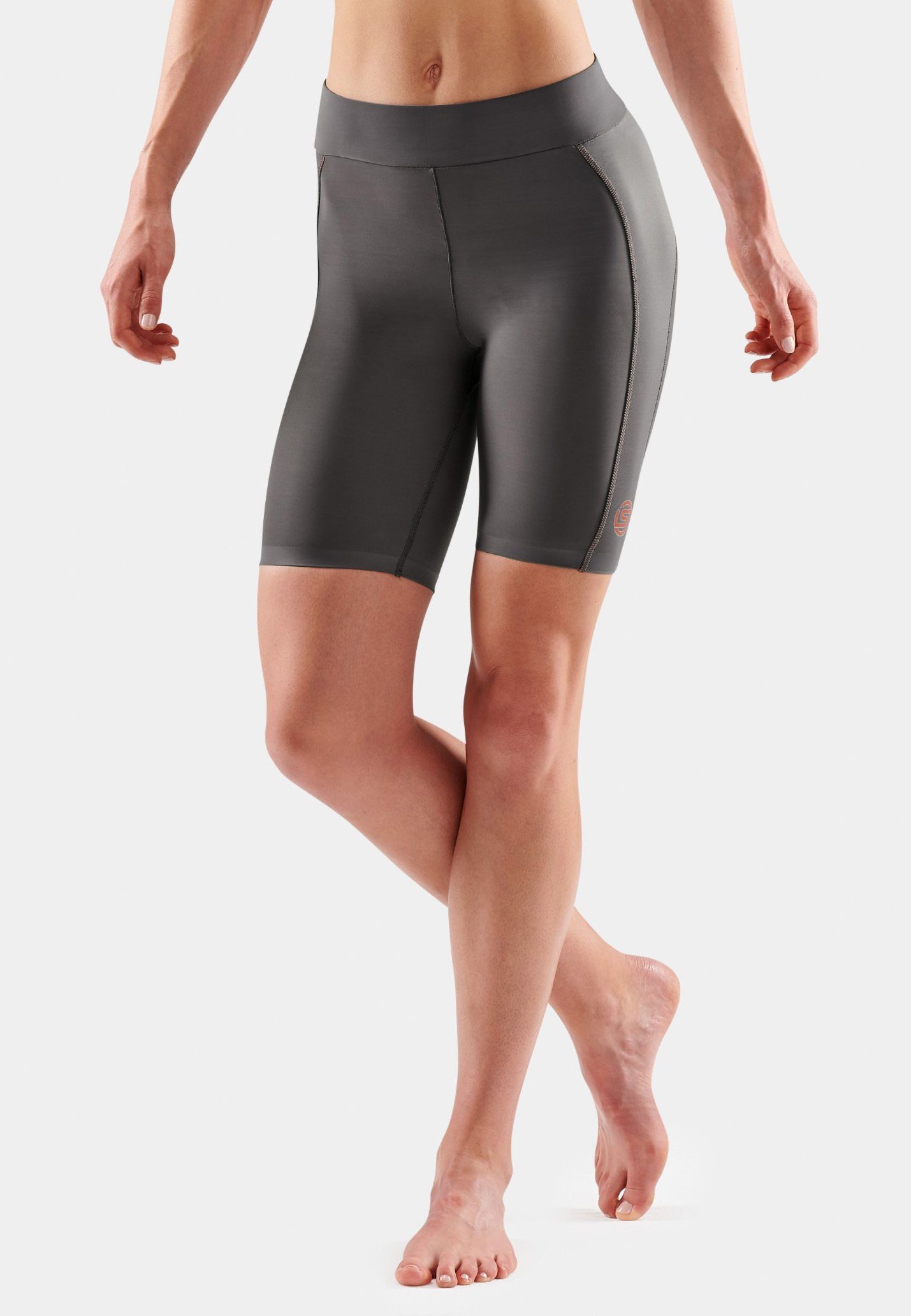 Skins Lauftights S5 Half Tights (1-tlg) charcoal | Trainingshosen