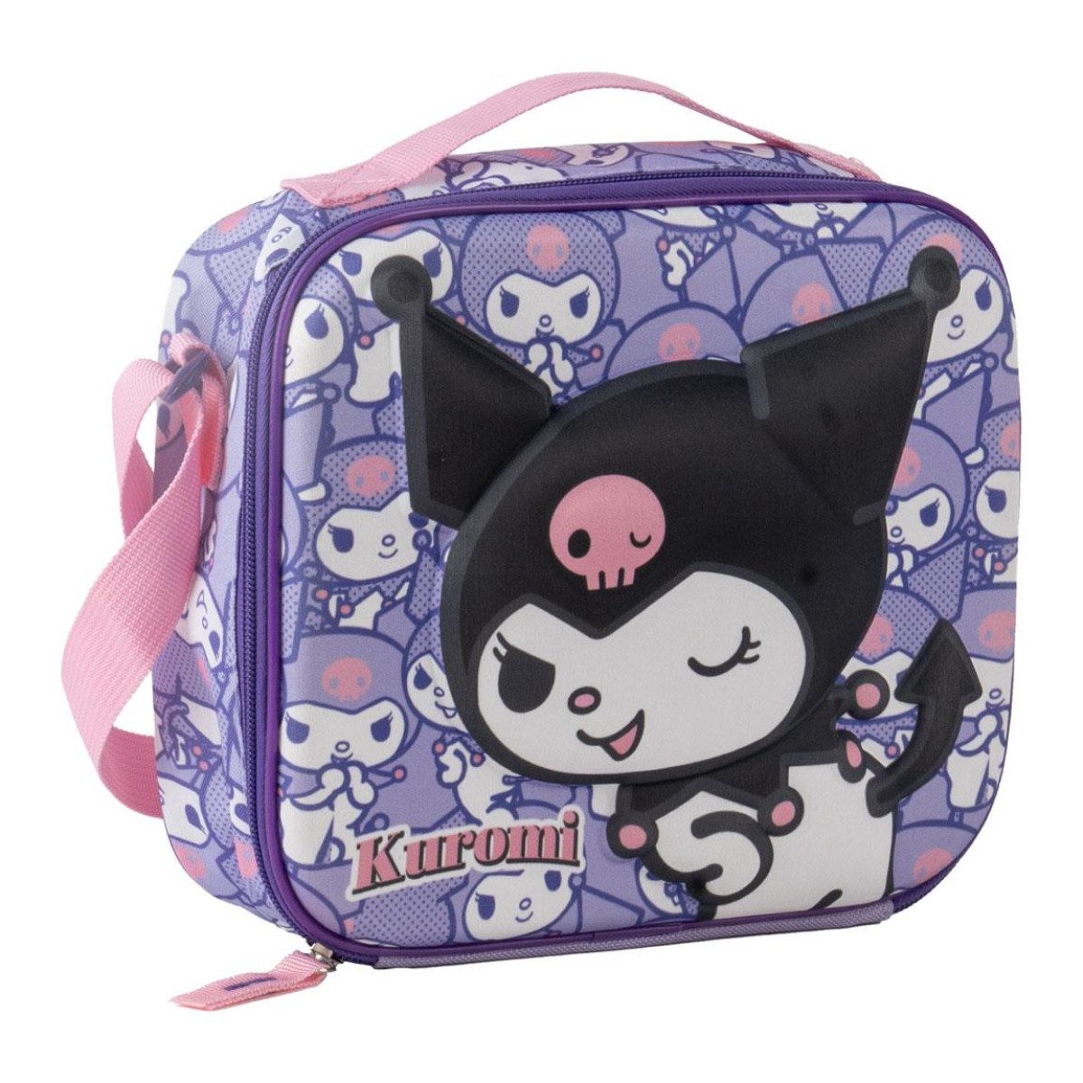 SANRIO Kühltasche - Kuromi Kinder 3D Isoliertasche Frühstückstasche für Schule Freizeit