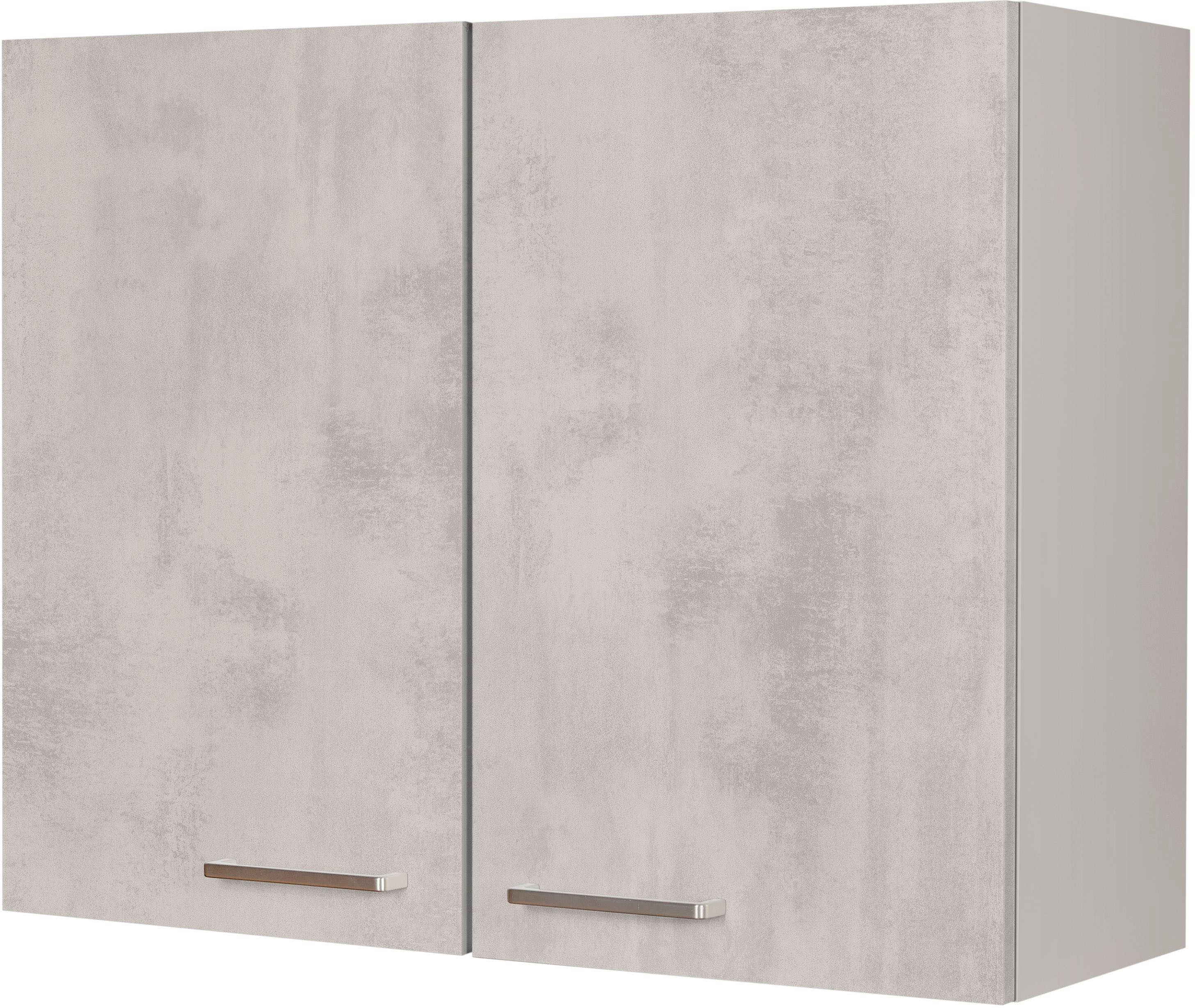 nobilia® Hängeschrank "Riva", vormontiert, mit zwei Einlegeböden, Breite 90 cm