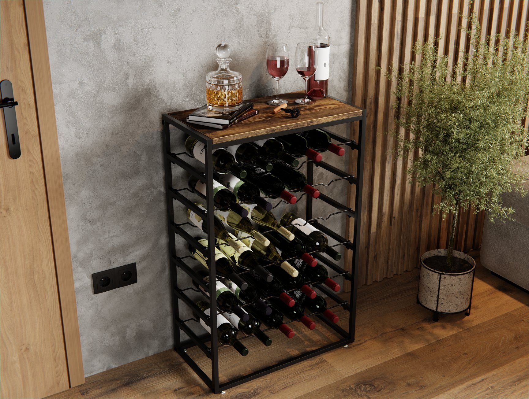 Lenmar Weinregal Weinregal aus Metall,Flaschenregal,Regale,Flaschenhalter L günstig online kaufen