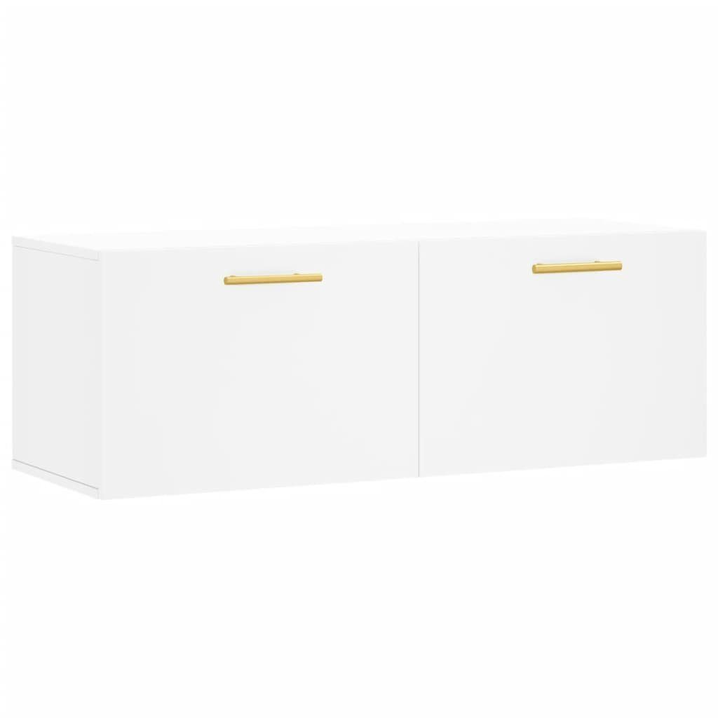 vidaXL Hängeschrank Wandschrank Weiß 100x36,5x35 cm Holzwerkstoff (1-St) günstig online kaufen