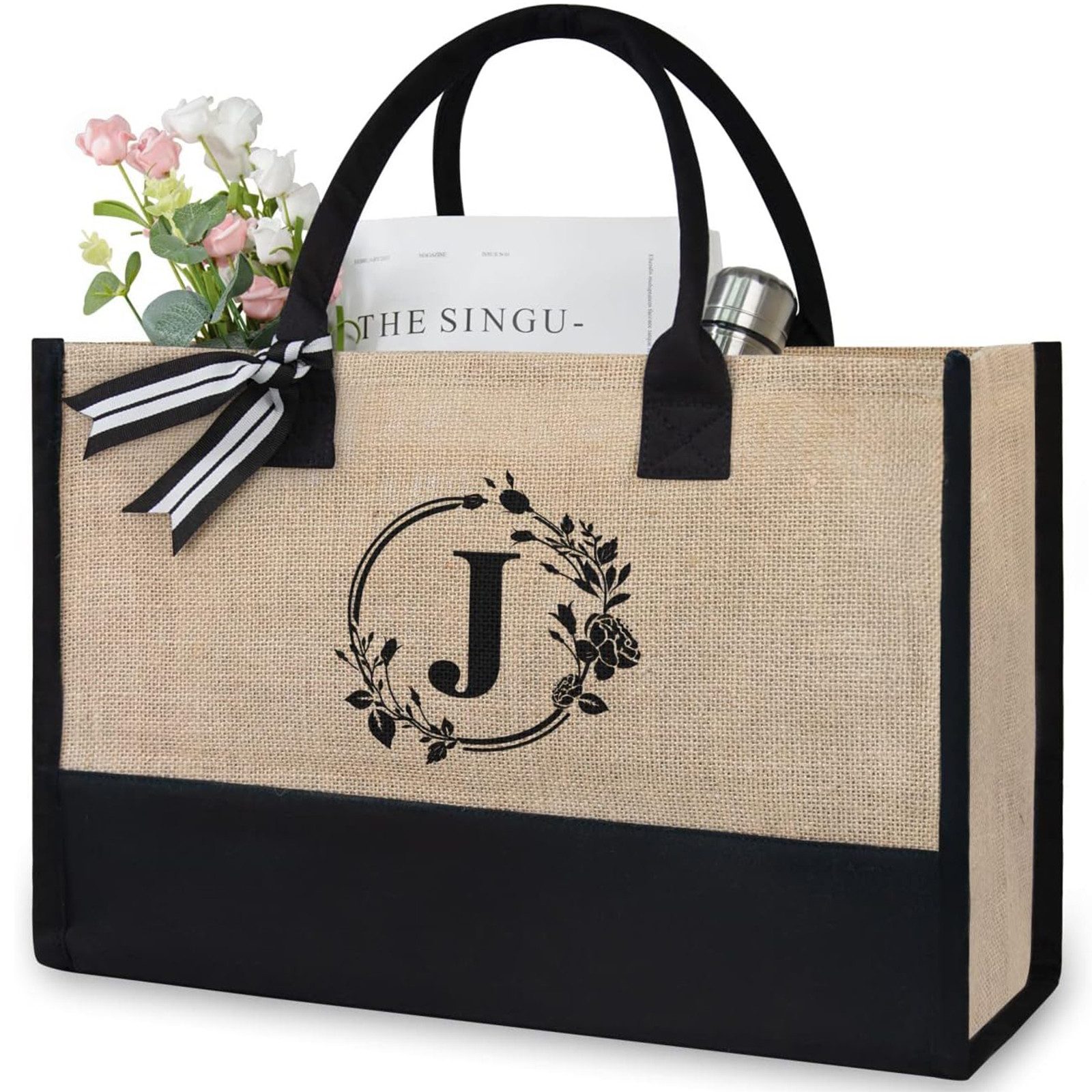 REDOM Tragetasche Buchstabentasche Stofftasche Freizeittasche Damen günstig online kaufen