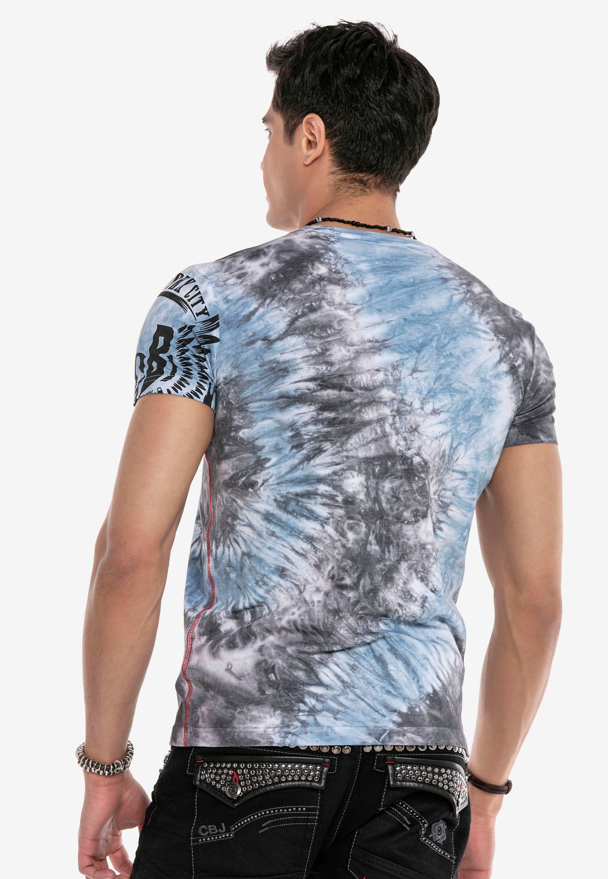 in T-Shirt & Waschung Baxx moderner Cipo blau CT641