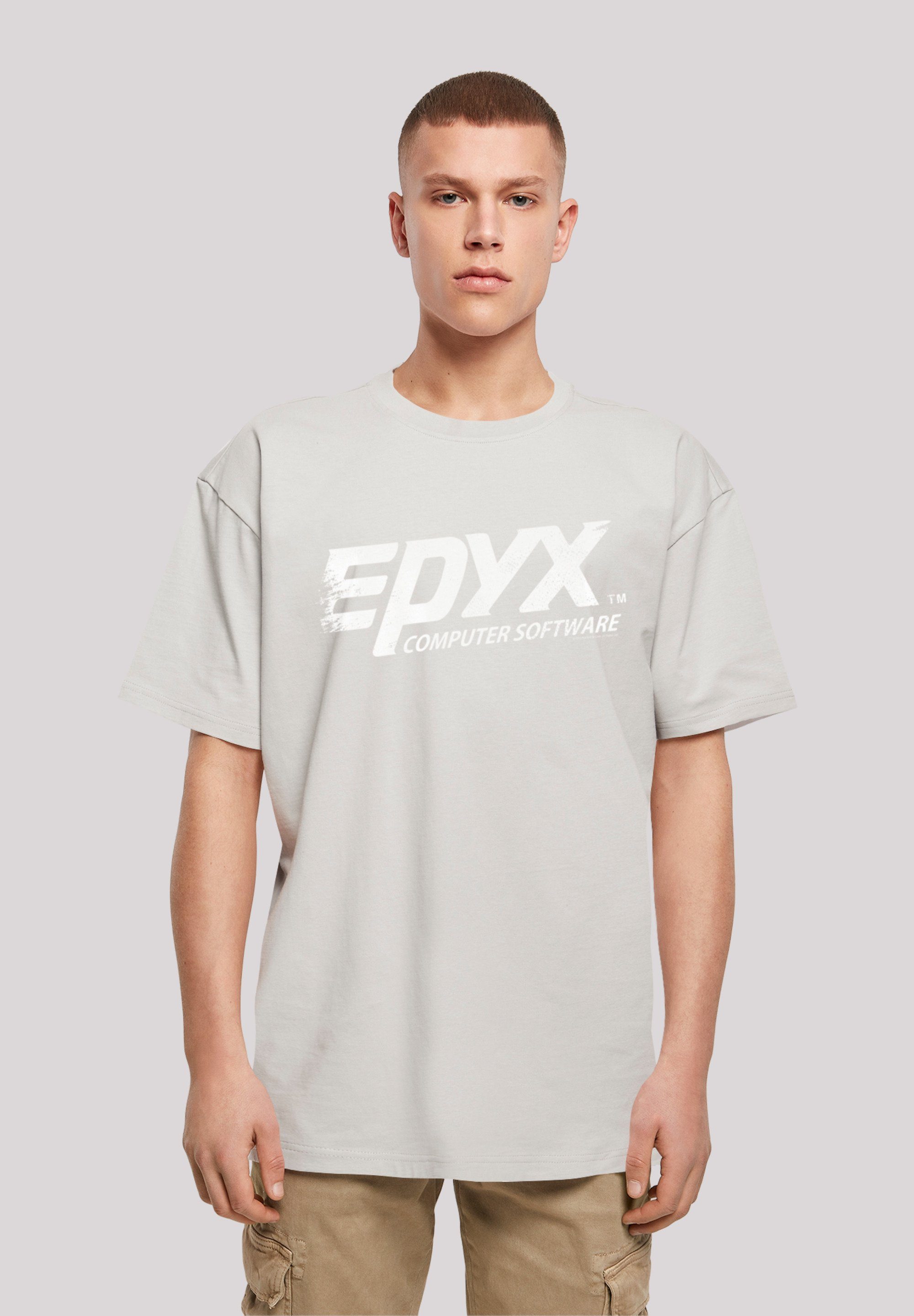 F4NT4STIC T-Shirt EPYX Logo WHT Print lightasphalt