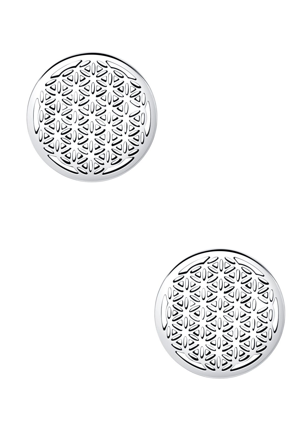 Hey Happiness Paar Ohrstecker Blume des Lebens, wasserfest, Edelstahl Damen günstig online kaufen