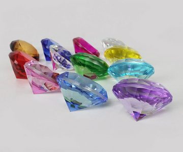 Yudu Dekokugel 12er Glasdiamant Dekodiamant aus Kristallglas