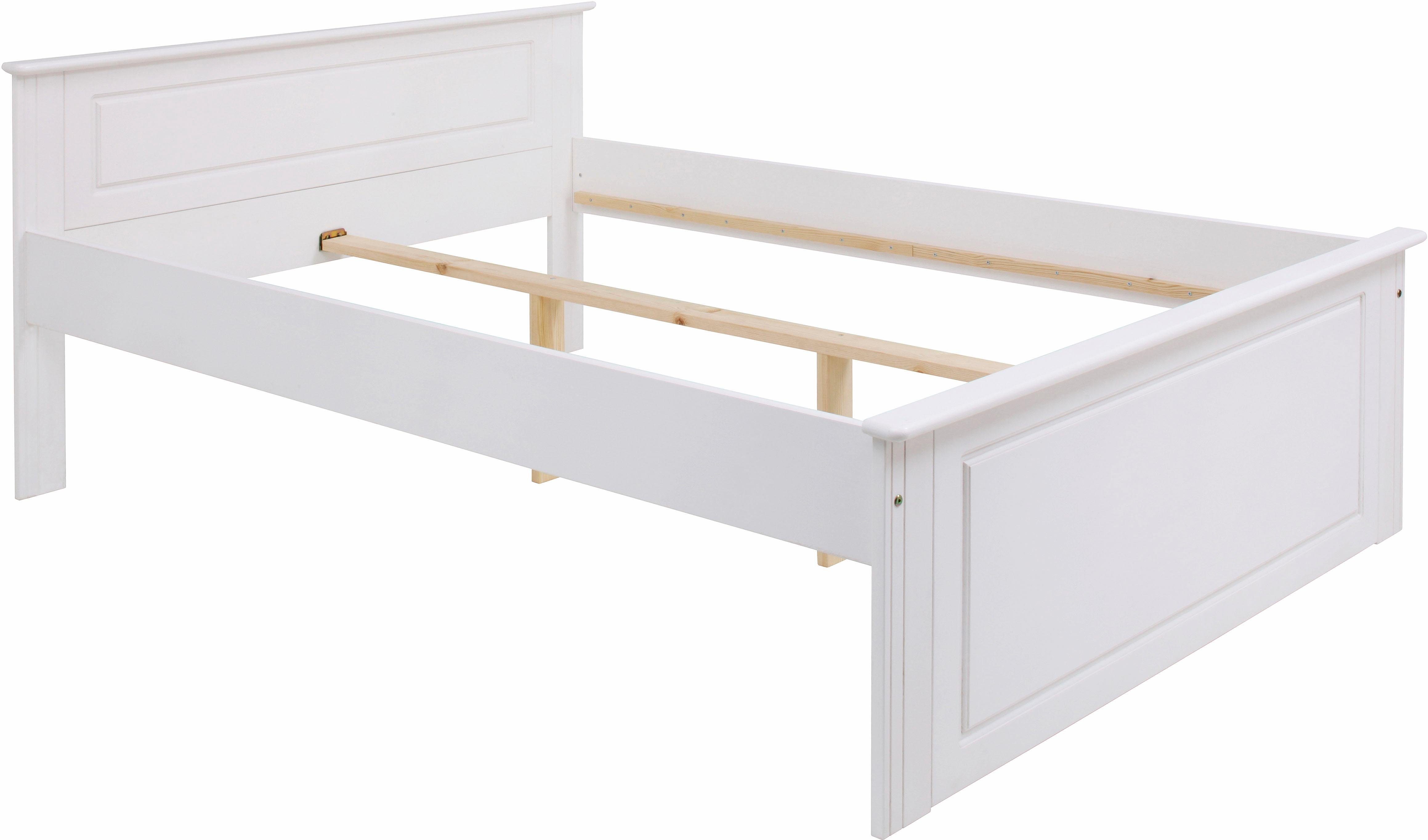 OTTO home Massivholzbett Hugo, FSC® zertifiziert, Landhausstil, zeitlos und edel (auch als Super Sparset inklusive Schubkästen), Stauraumbett, extra belastbar, Made in EU, viele Breiten
