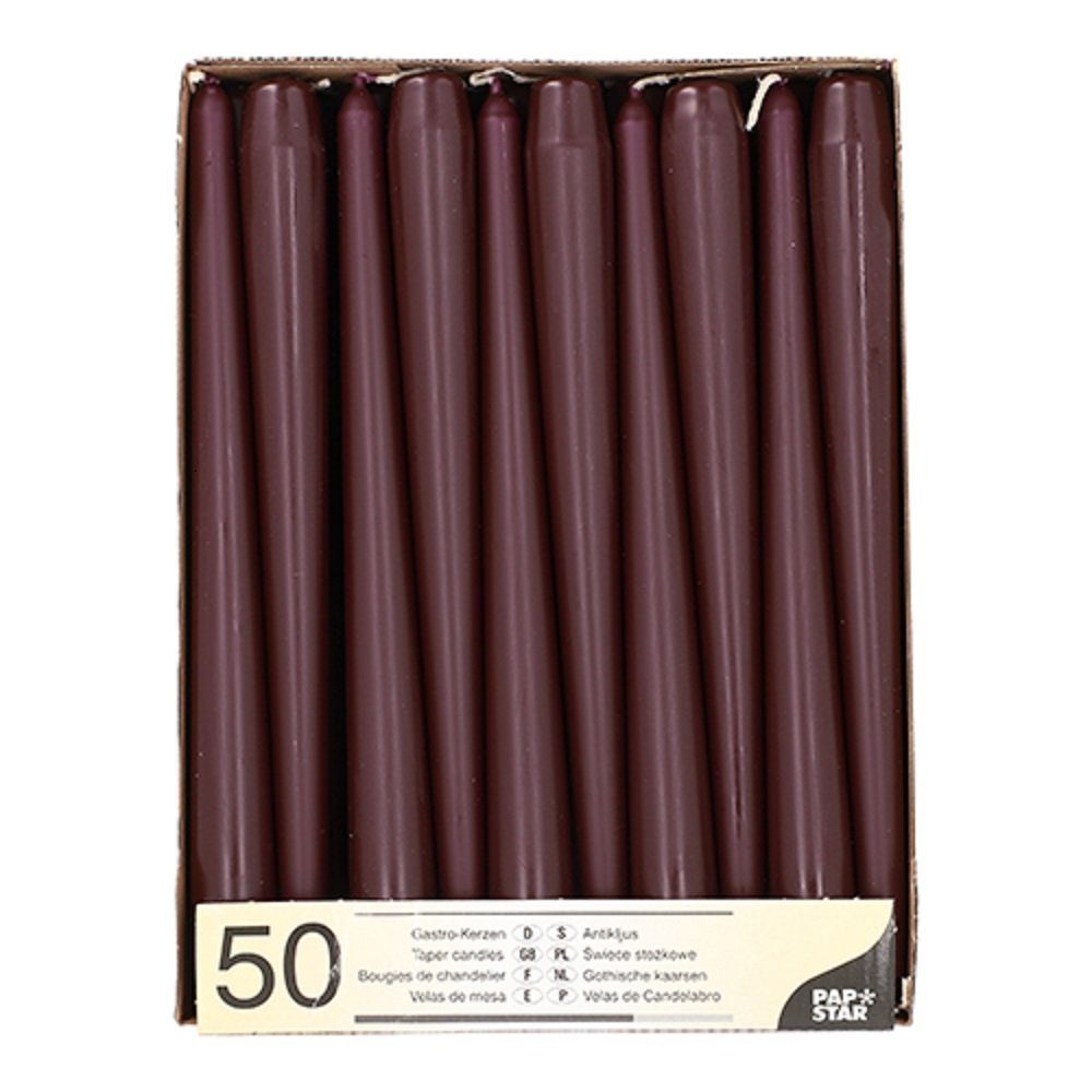 PAPSTAR GmbH Spitzkerze 50 Leuchterkerzen Ø 2,2 cm · 25 cm günstig online kaufen