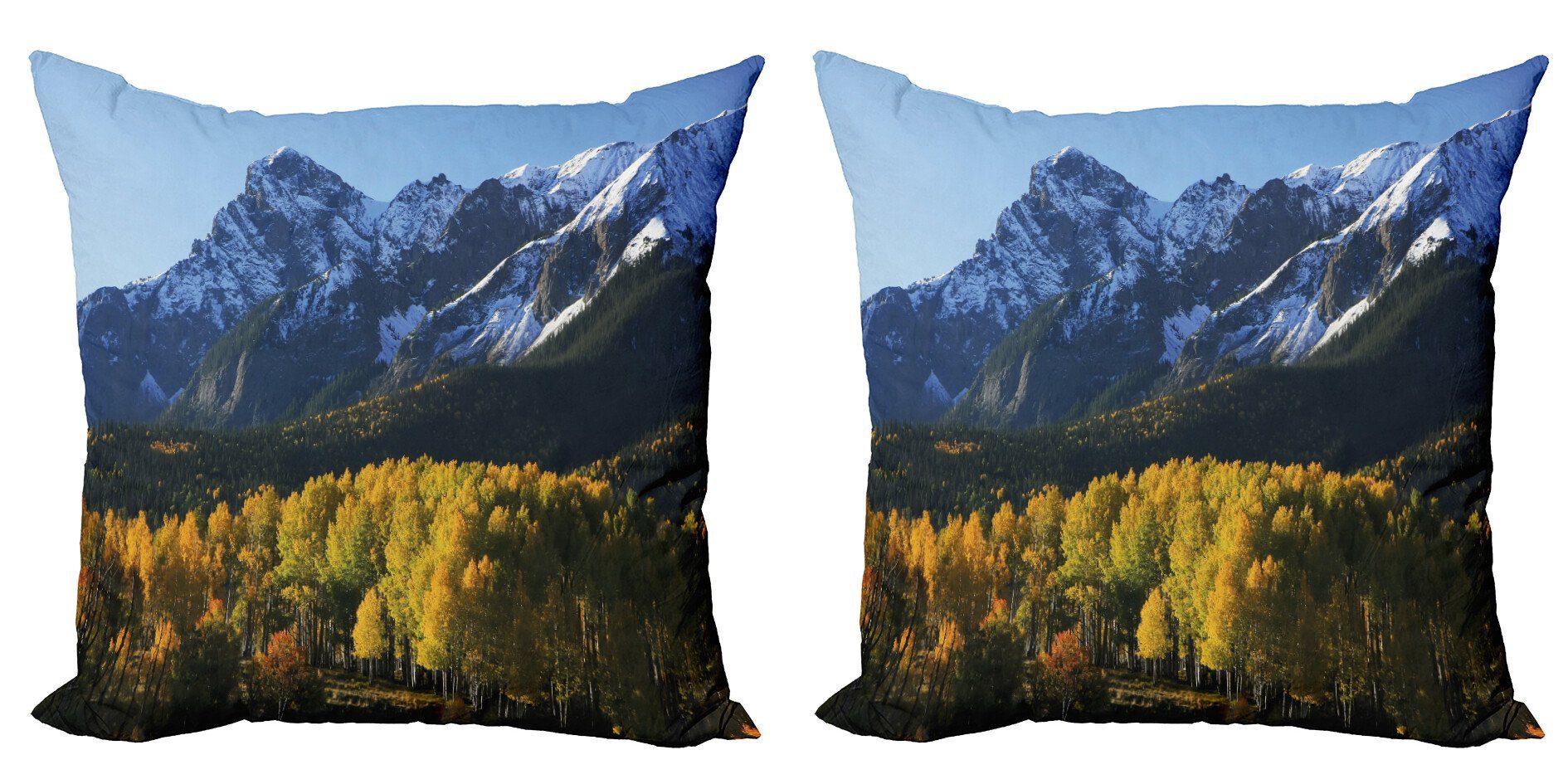 Kissenbezüge Modern Accent Doppelseitiger Colorado (2 Abakuhaus Dorf Stück), Digitaldruck, Landschaft