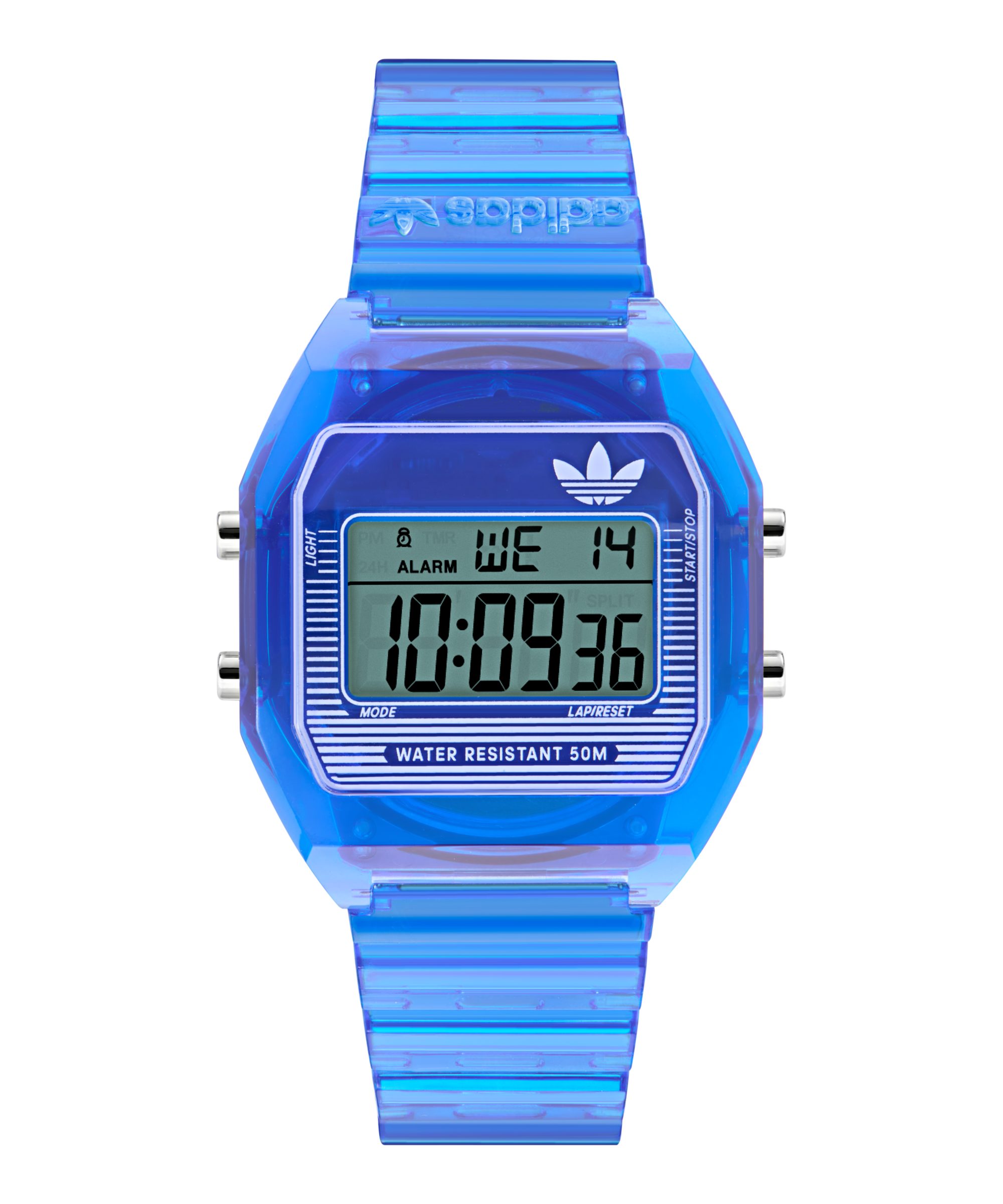 adidas Originals Digitaluhr DIGITAL TWO CRYSTAL AOST255372I, Quarzuhr, Armbanduhr, Herrenuhr, Damenuhr, Resinarmband
