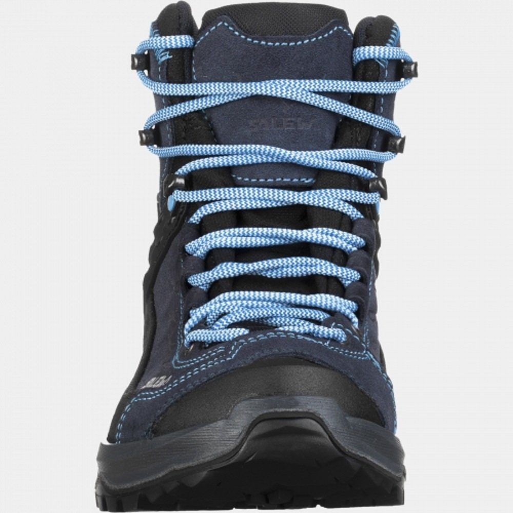 Salewa Damen Stiefel Boots GoreTex Wms Hike Trainer Mid Gtx blau Wanderschuh