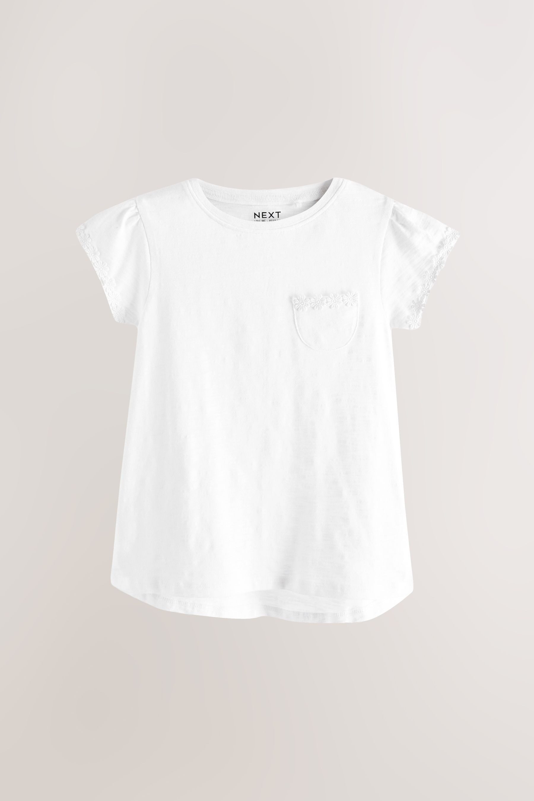 T-Shirt T-Shirt mit Blümchentasche