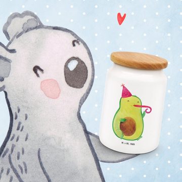 Mr. & Mrs. Panda Vorratsdose Avocado Feier - Weiß - Geschenk, Dose, Gesund, Geburtstag, Vegan, Kek, Keramik, (1-tlg), Liebevolles Design