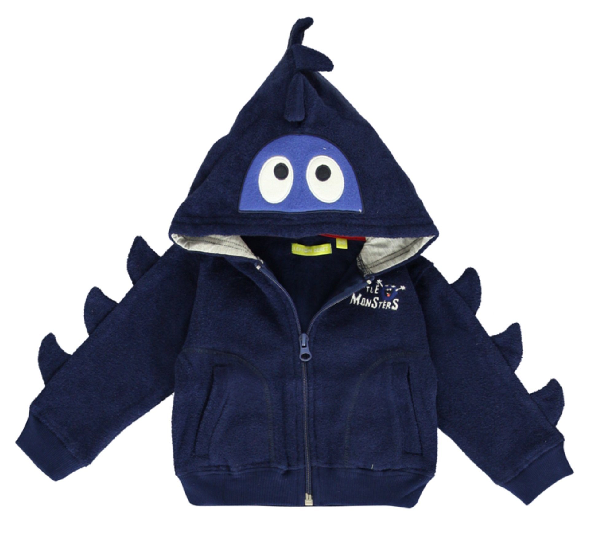 LEMON BERET Kapuzenpullover Lemon Beret Sweatjacke "Monster" in blau mit Kapuze