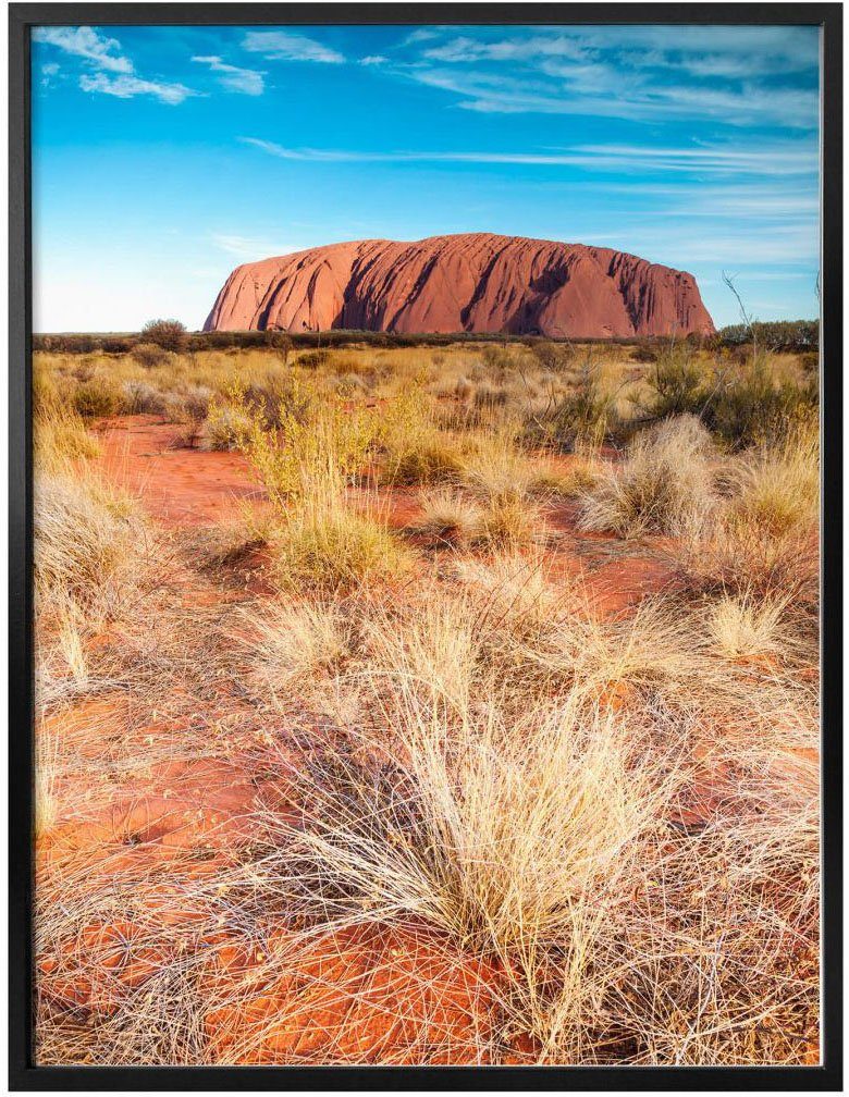Wall-Art Poster Ayers Rock, Wandbild, Bild, Poster, (1 St), Australien Wandposter