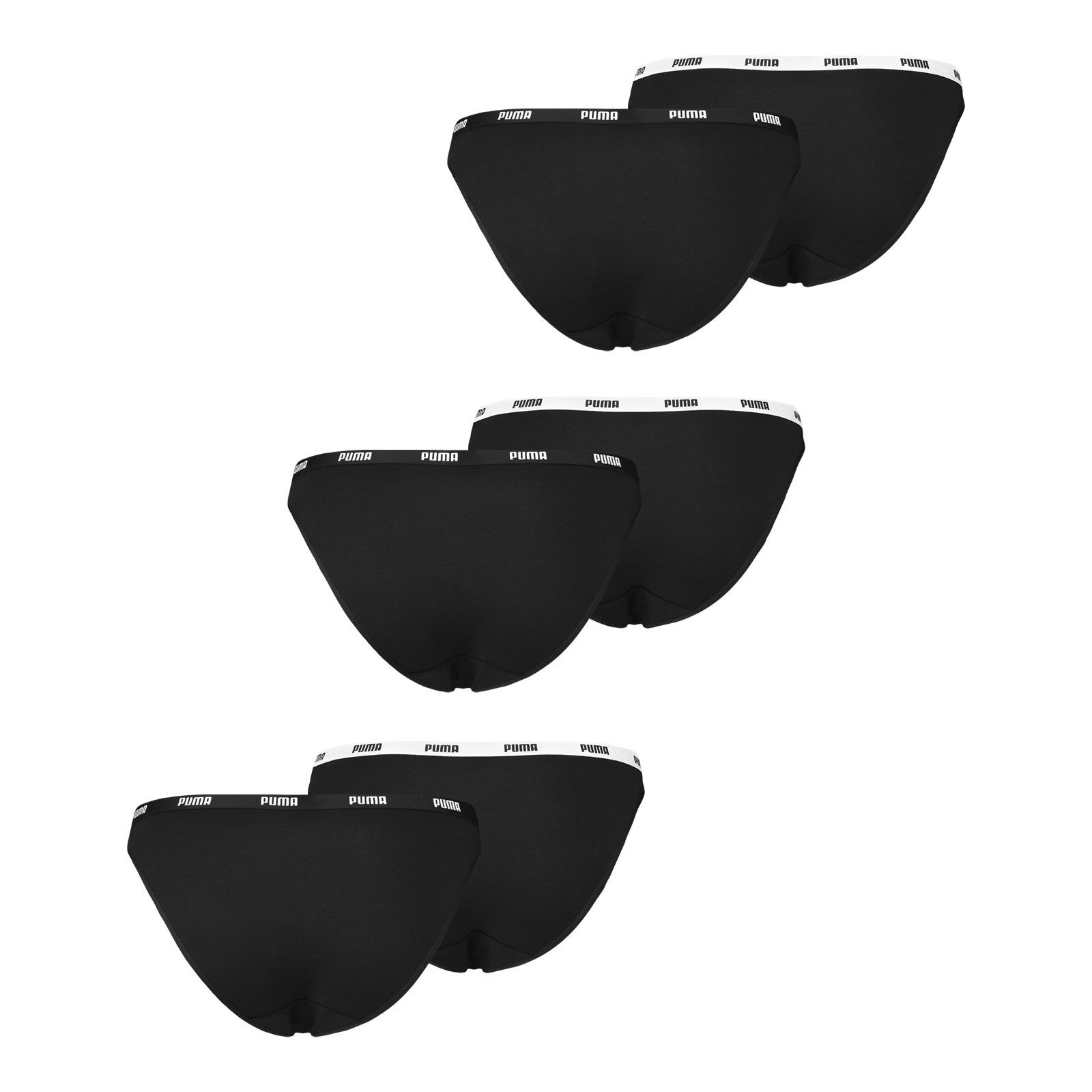 PUMA Bikinislip Bikini Slips (6-St., 6 Stück) mit Umlaufenden Markenlogo am günstig online kaufen