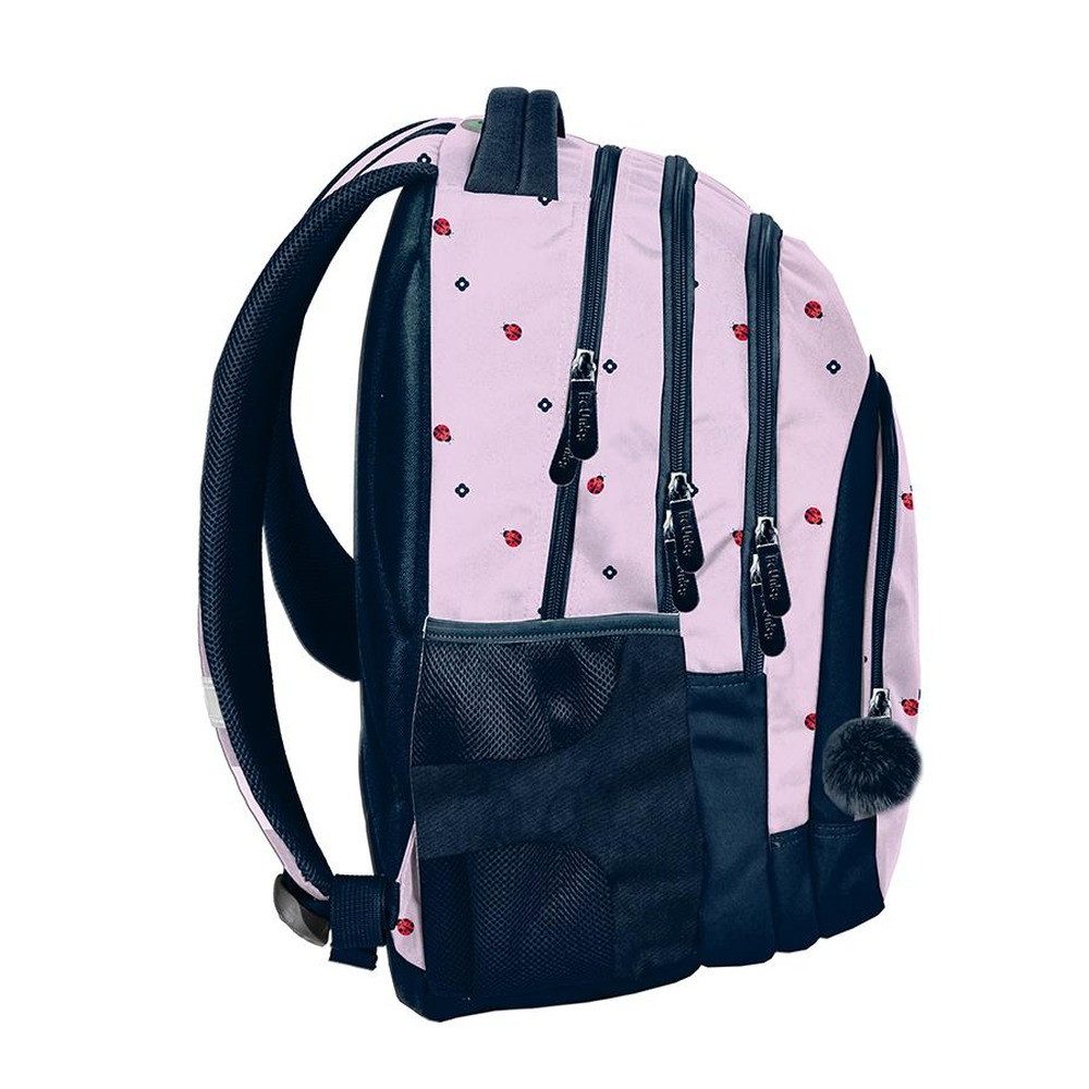 PASO Schulrucksack (Schulset, 3-tlg), Marienkäfer Schulset 3-teilig – Rosa