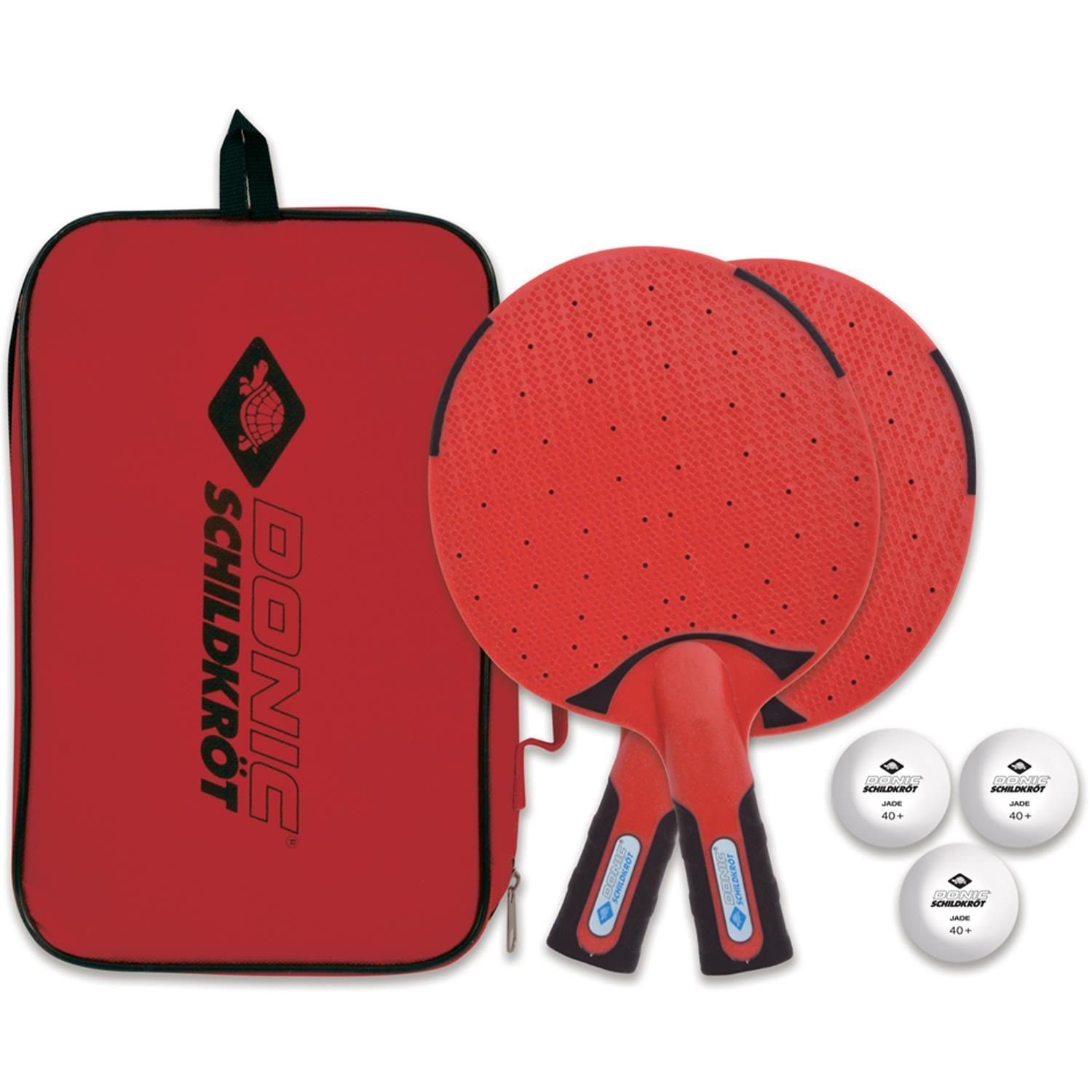 Schildkröt Tischtennisschläger Schildkröt Tischtennis-Set Outdoor Weatherproof, Tischtennis Schläger Set Tischtennisset Table Tennis Bat Racket