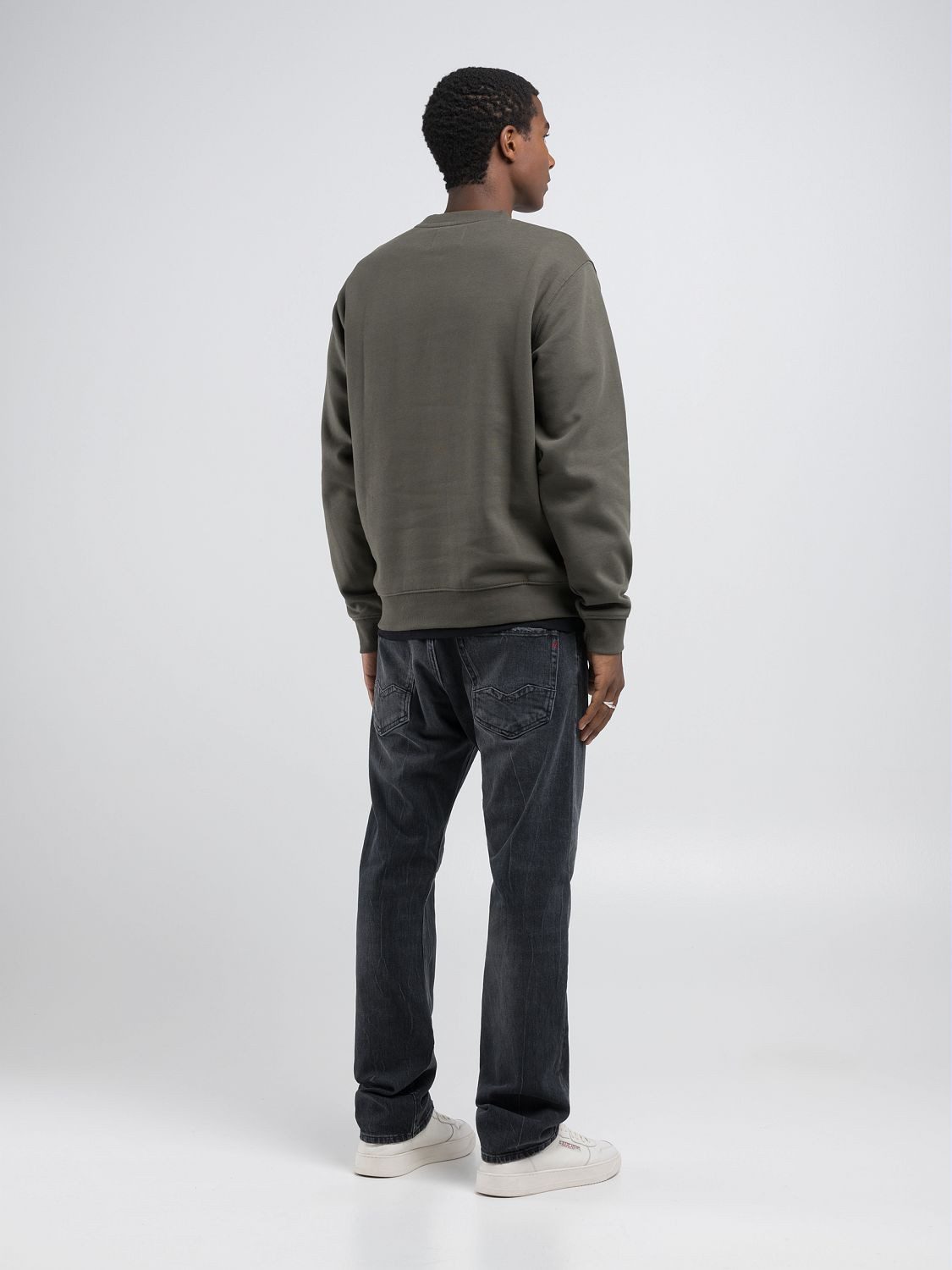 Replay Sweatshirt mit V-Einsatz am Halsausschnitt – Bild 4 von 5