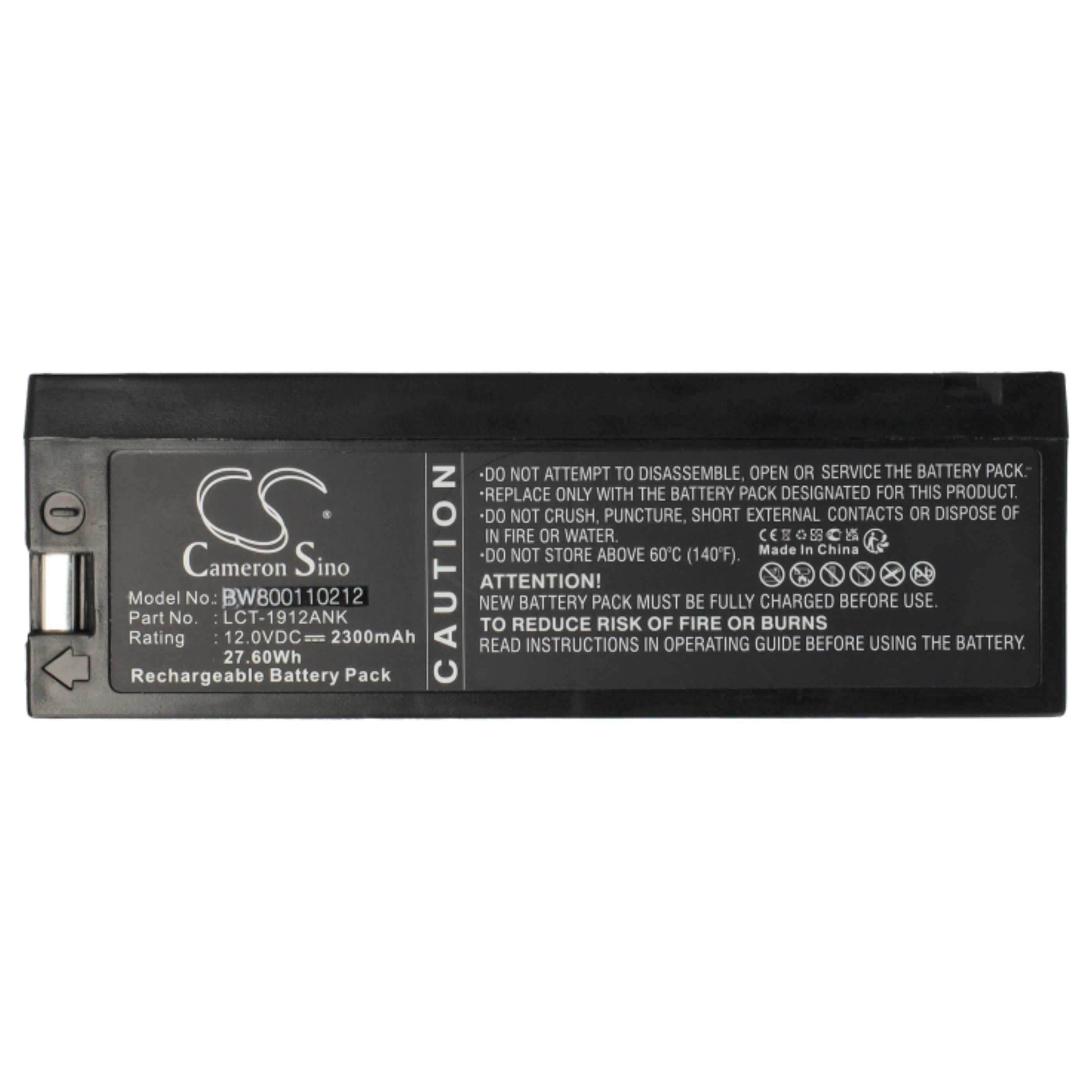 vhbw Akku passend für Nihon Kohden Cardiofax GEM Medizin (2300 mAh, 12 V, Akku Akku AGM 2300 mAh (12 V, 1 St), Leistungsfähiger Austausch-Akku für Ihr medizinisches Gerät