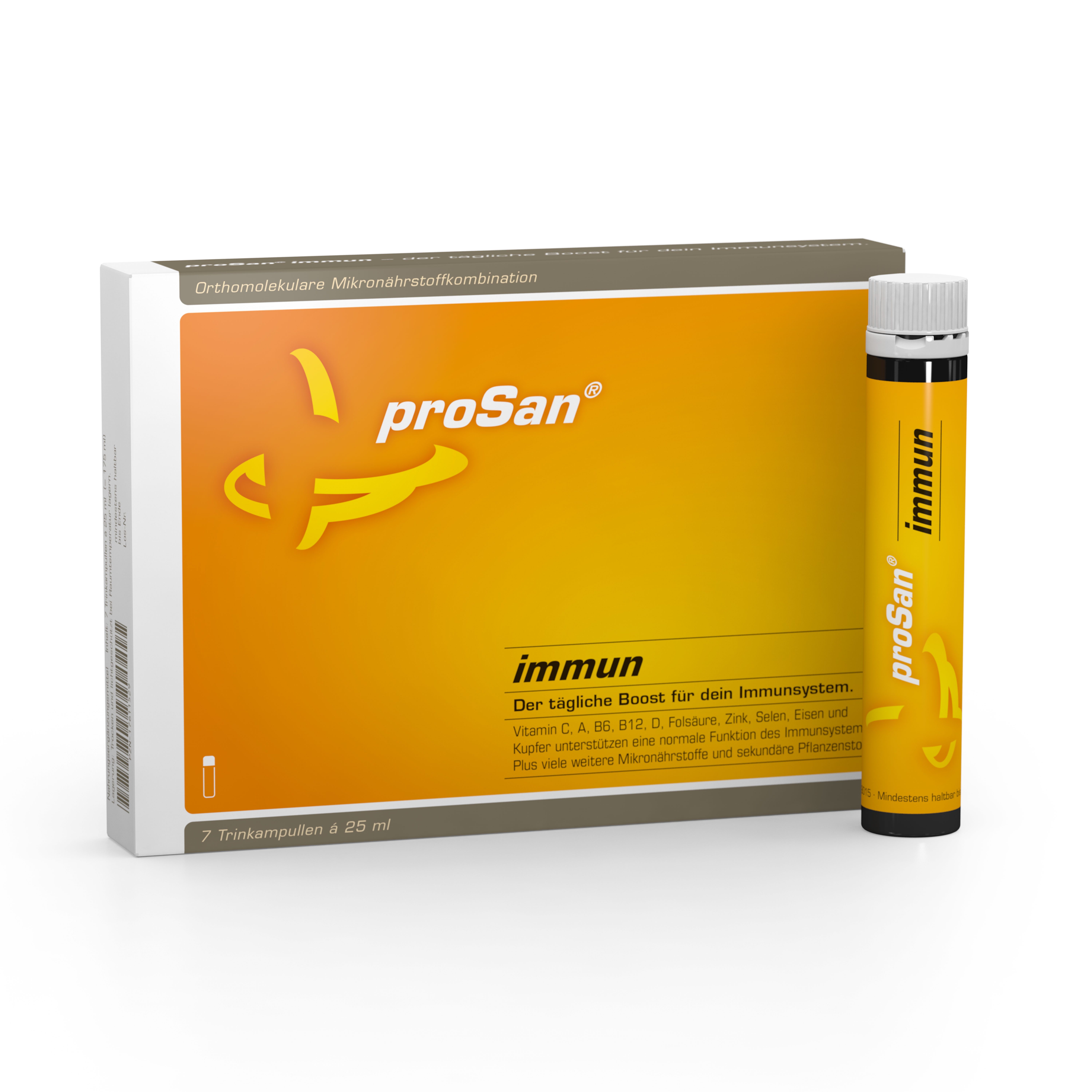 proSan Immun Trinkampullen, der tägliche Boost für dein Immunsystem, Trinkampullen, 7 St., 175 g 175 ml