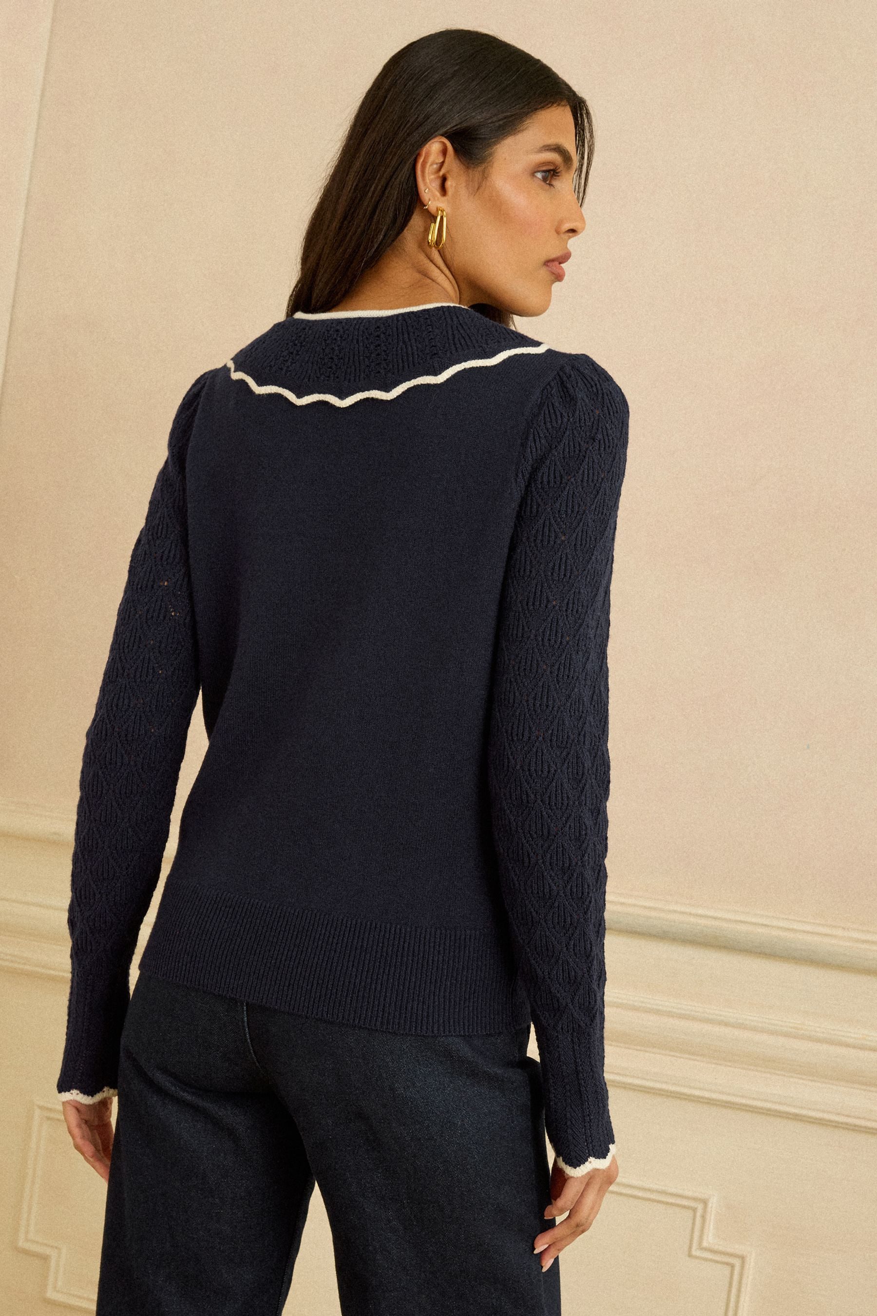 Love & Roses Strickpullover Love & Roses Strickpullover, Kragen, Regular Fi günstig online kaufen